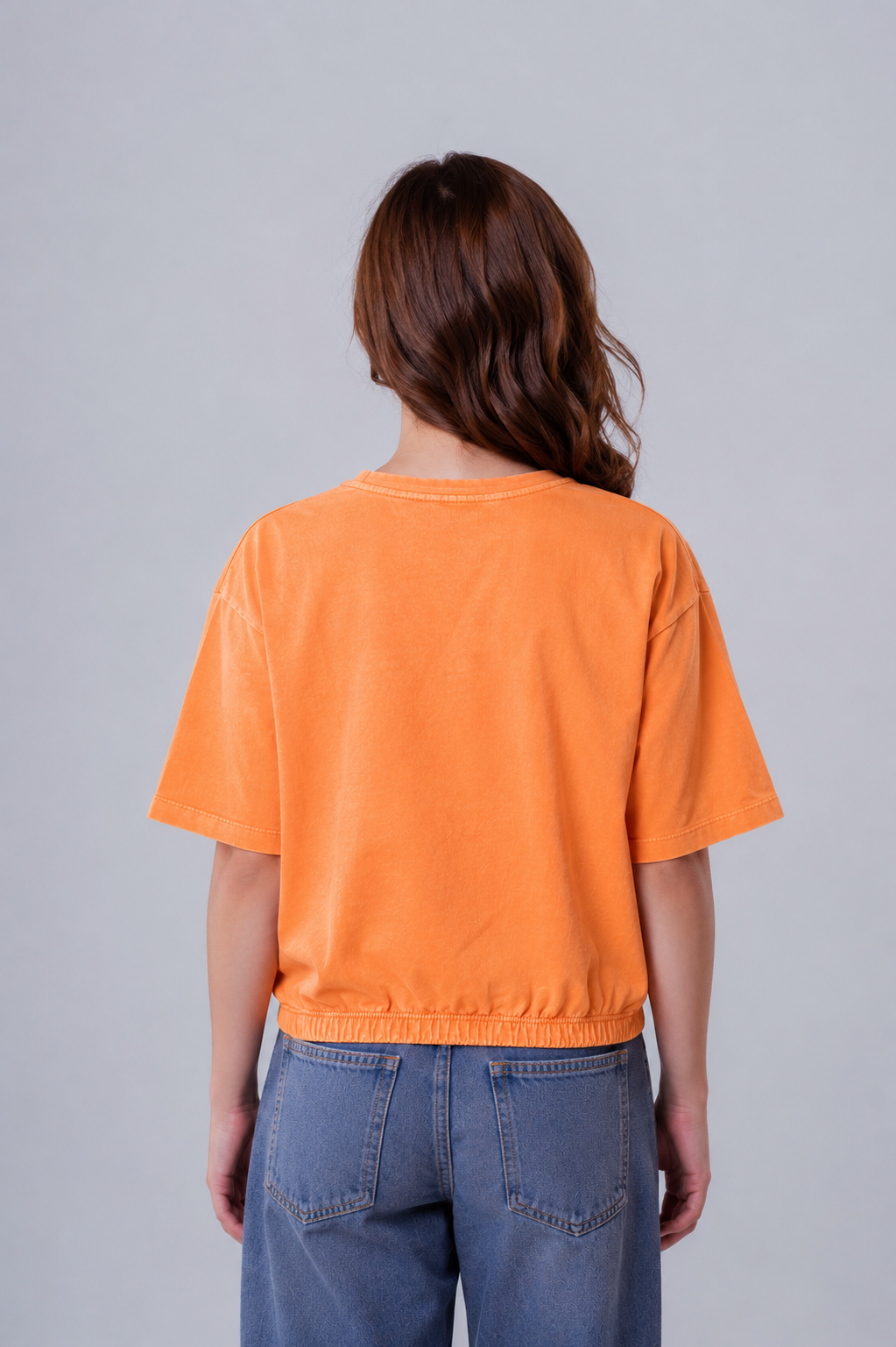 Girls' Elastic-Hem Embroidered Tee