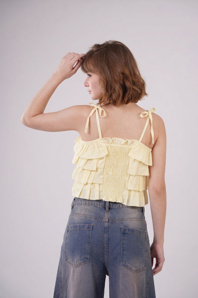 Girls’ Tiered Ruffle Celebration Cami