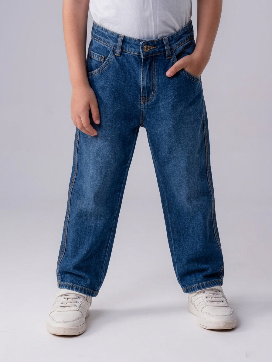Boys’ Classic Straight-Leg Denim Jeans