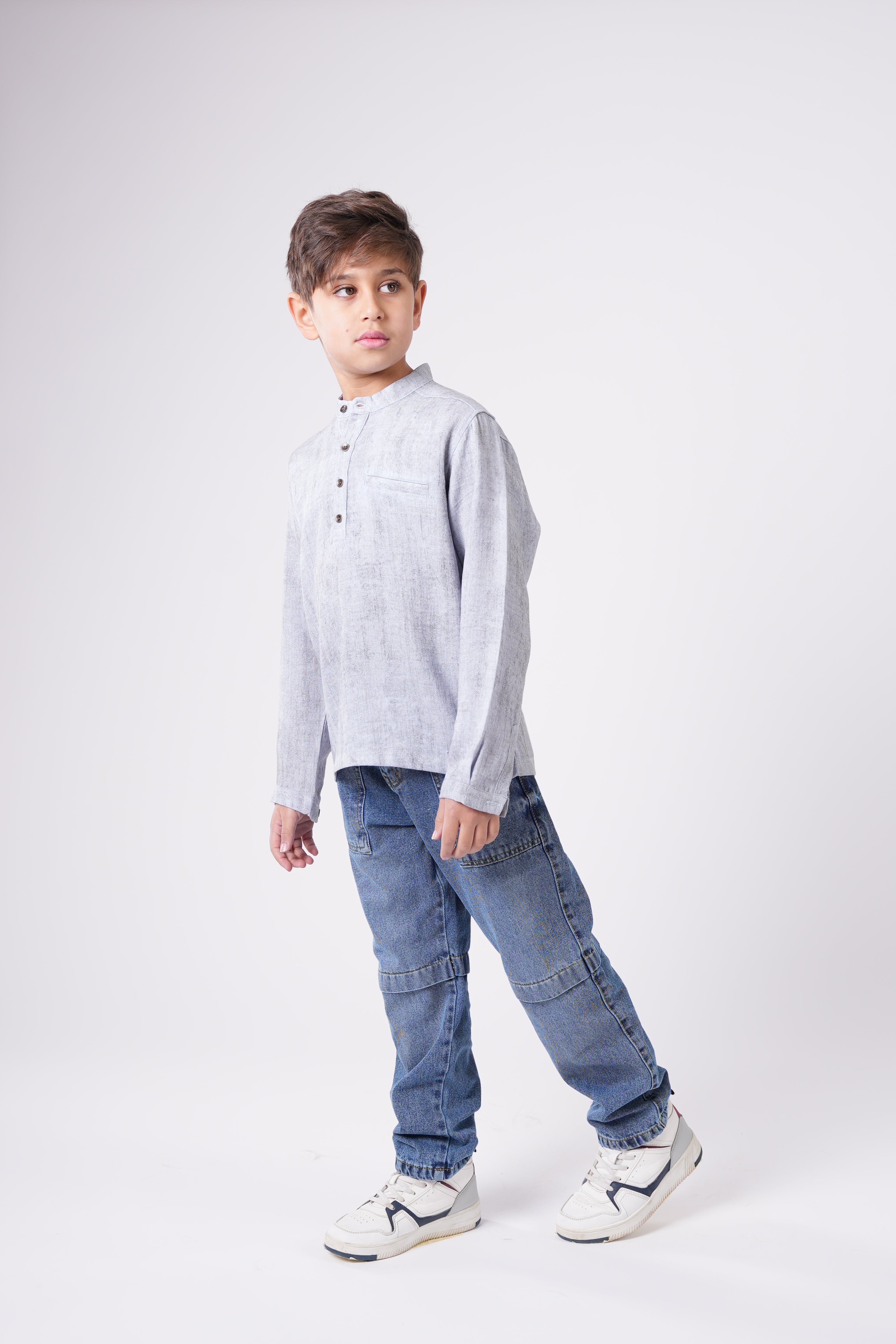 Boys’ Mid-Wash Carpenter Jeans