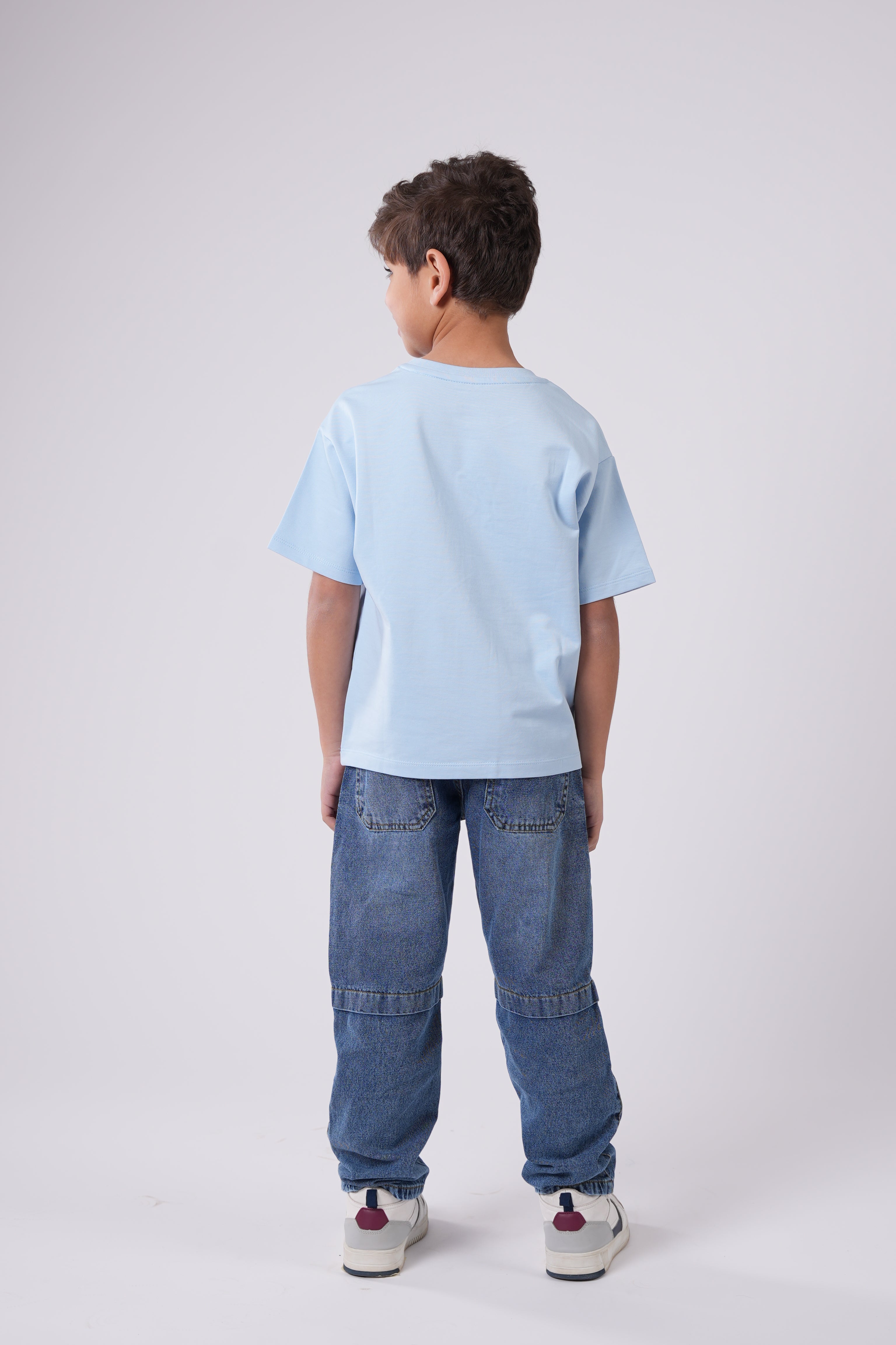 Boys’ T-Shirt with Embroidered Script