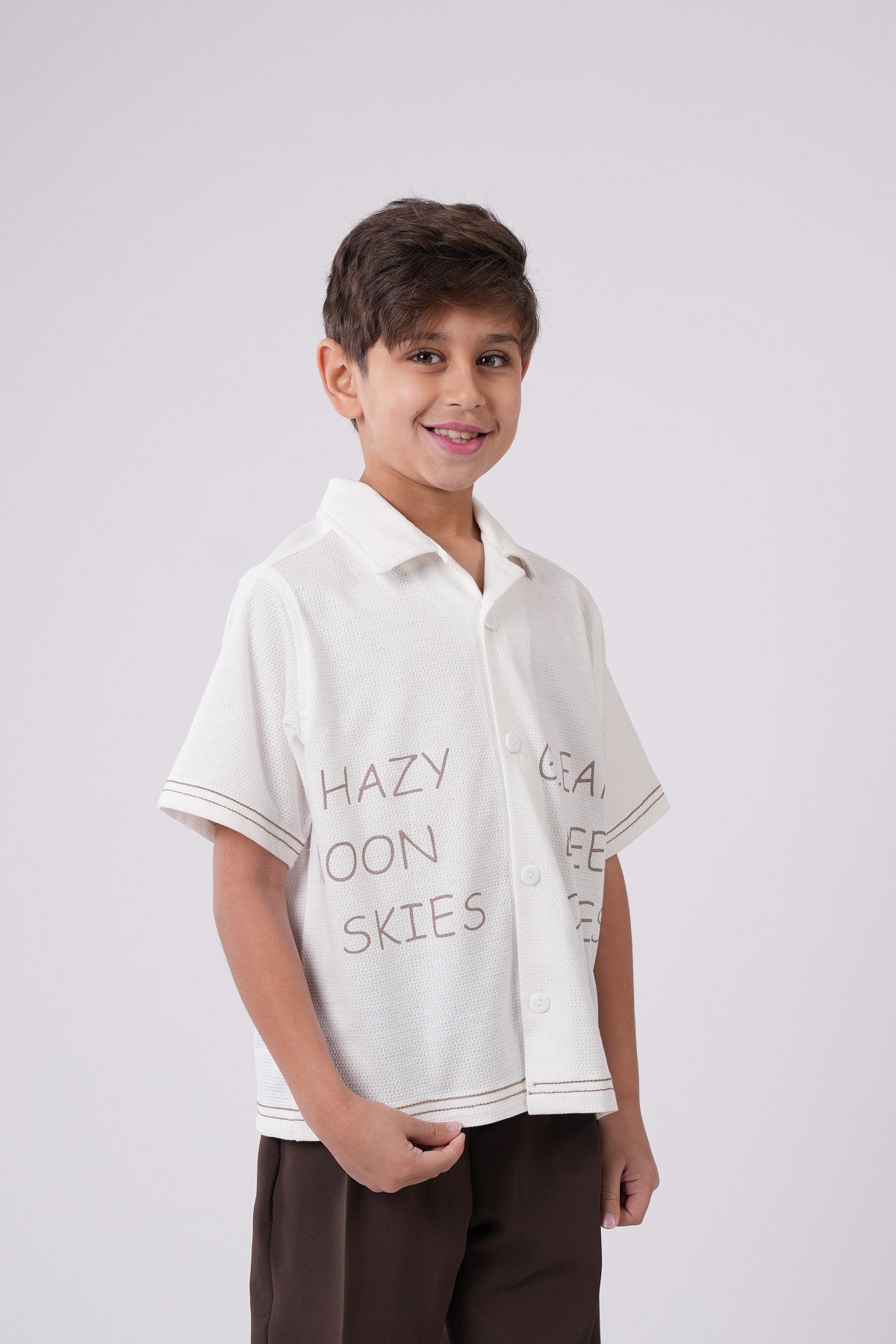 Boys Short Sleeve Printed Resort Shirt
