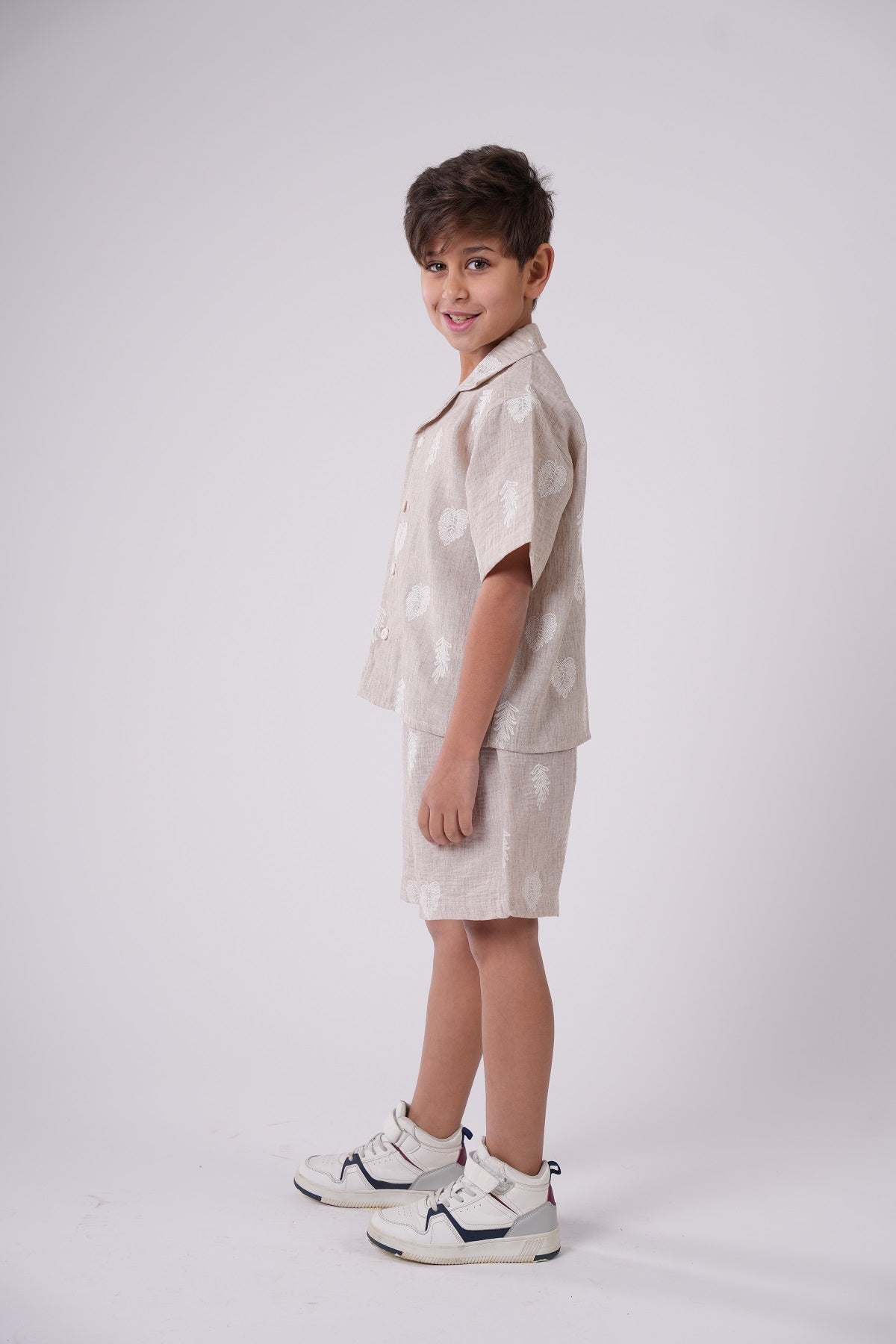 Boys' Two-Piece Leaf Print Set