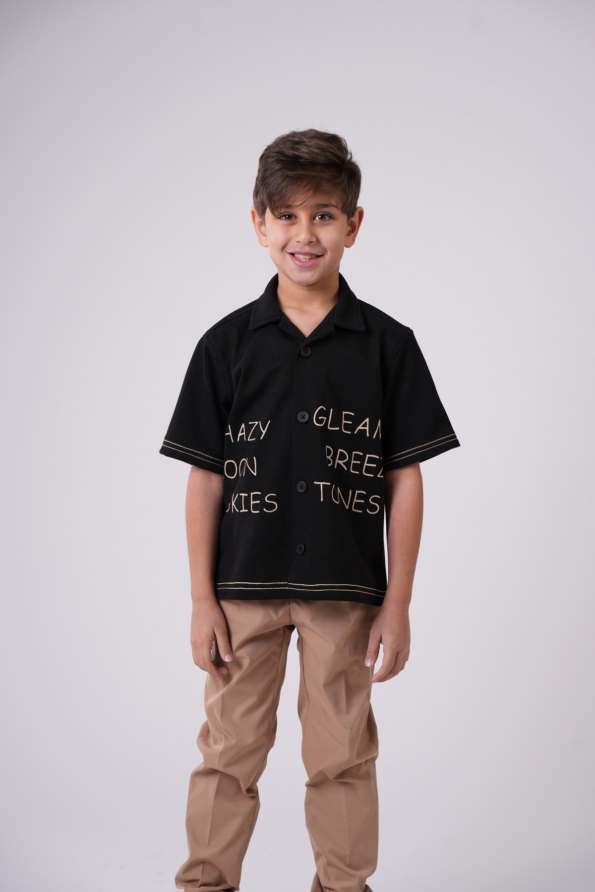 Boys Short Sleeve Printed Resort Shirt