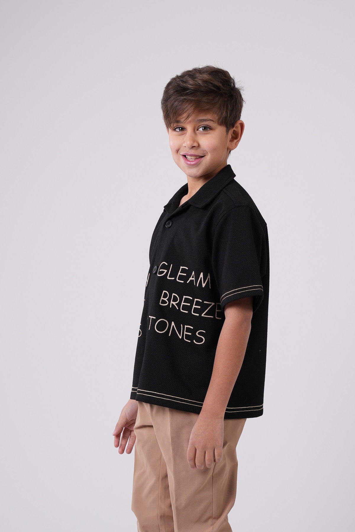 Boys Short Sleeve Printed Resort Shirt