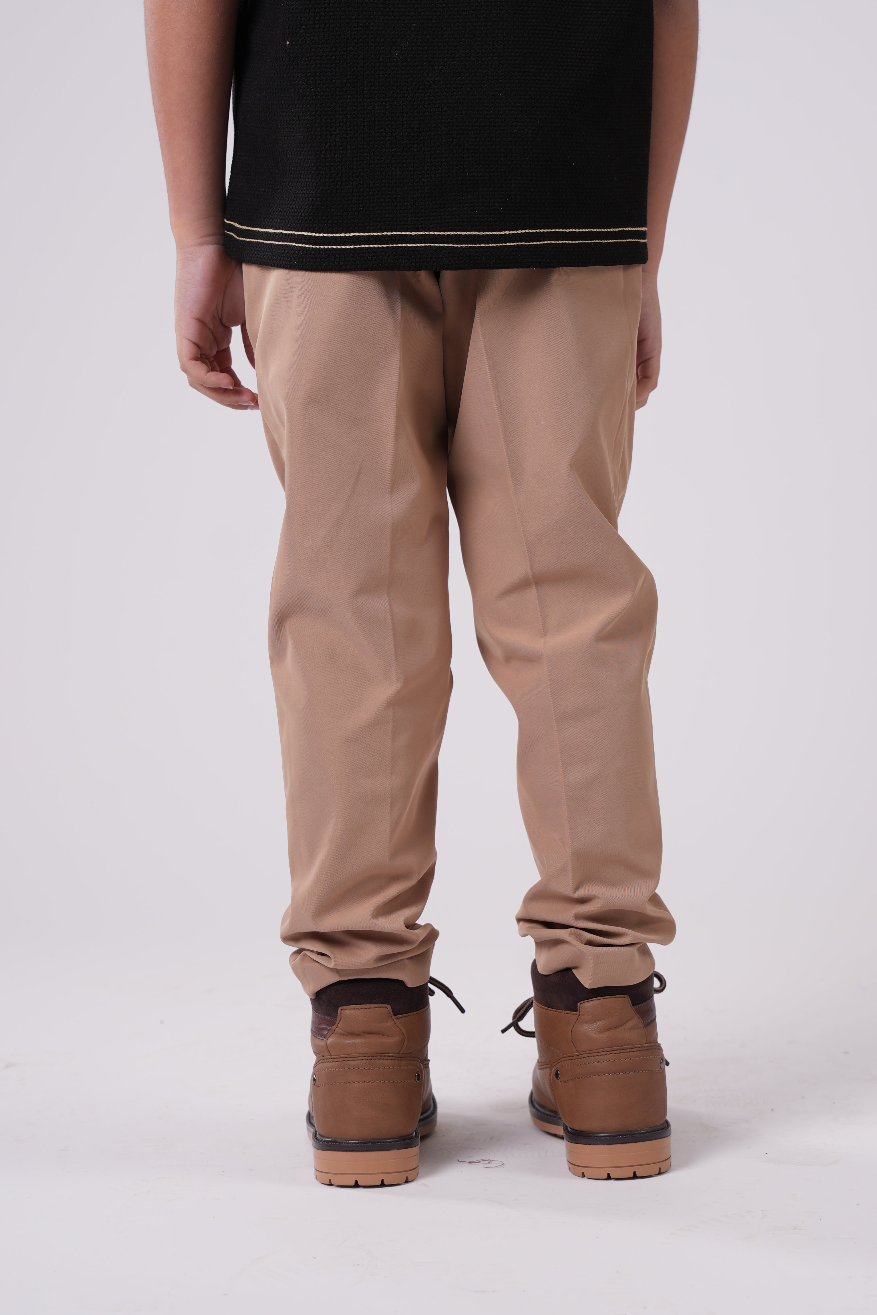 Boys' Slim-Fit Pleated Trousers