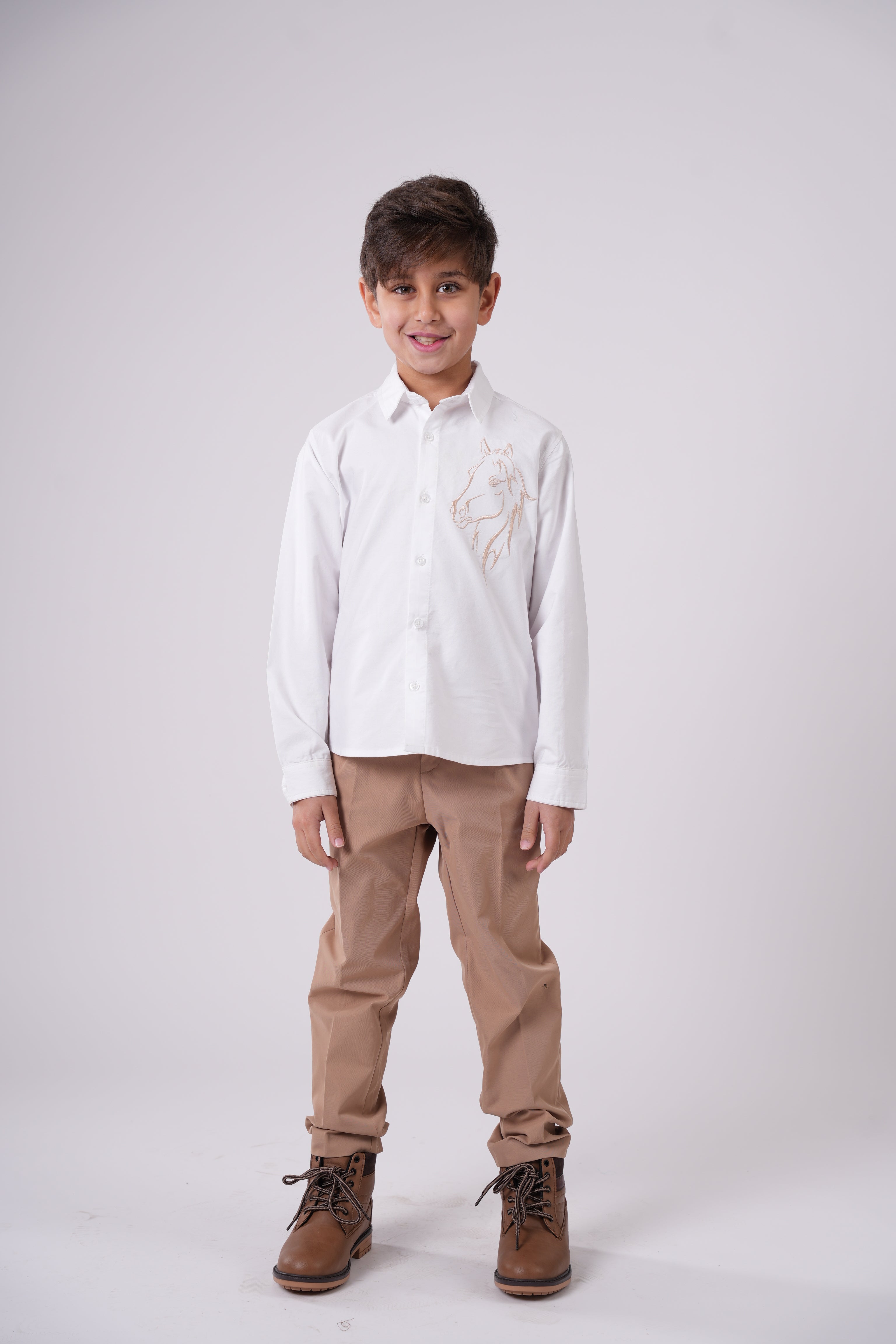 Boys Classic Oxford Long Sleeve Shirt