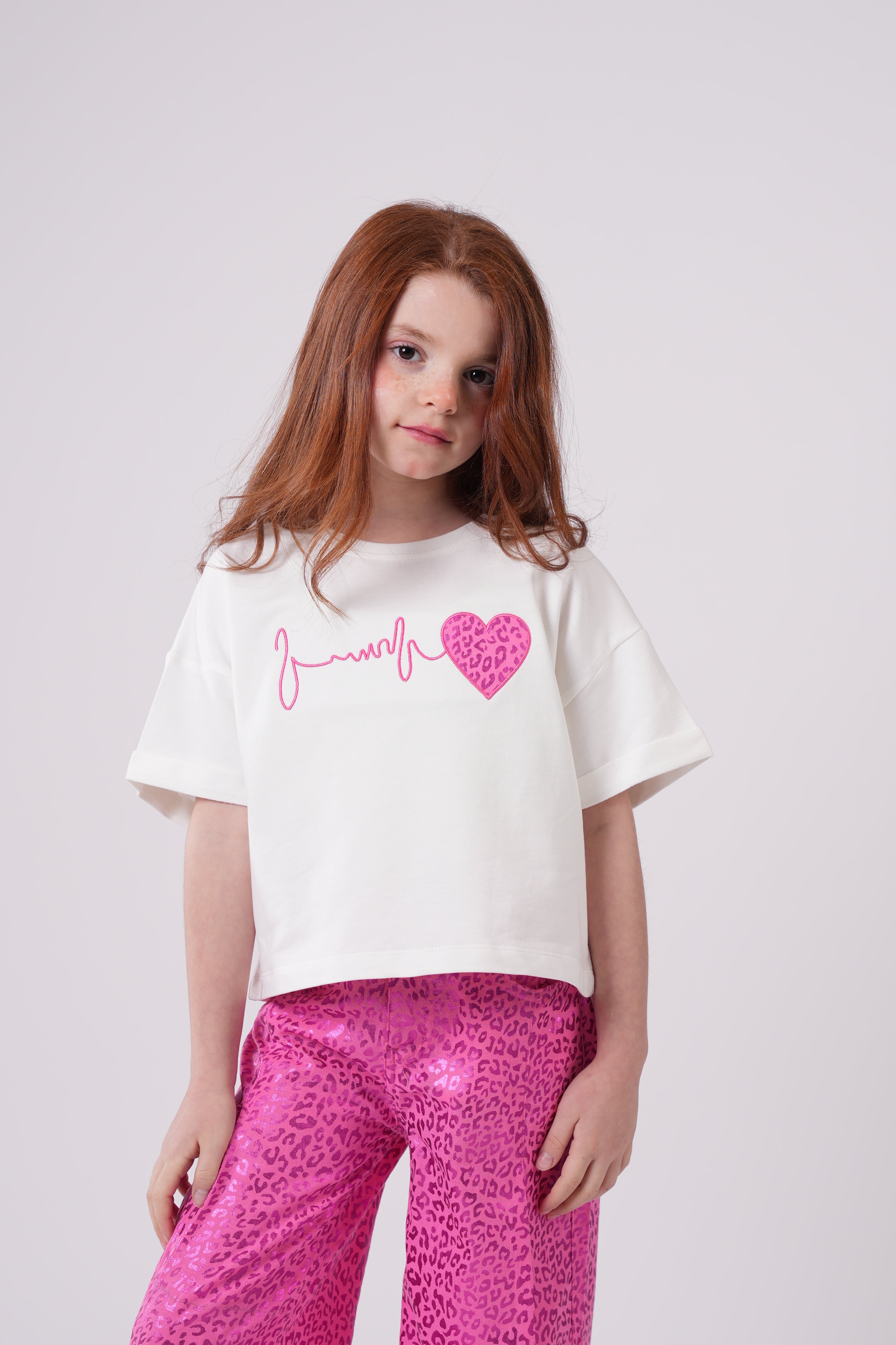 Girls’ Heartbeat Graphic Tee