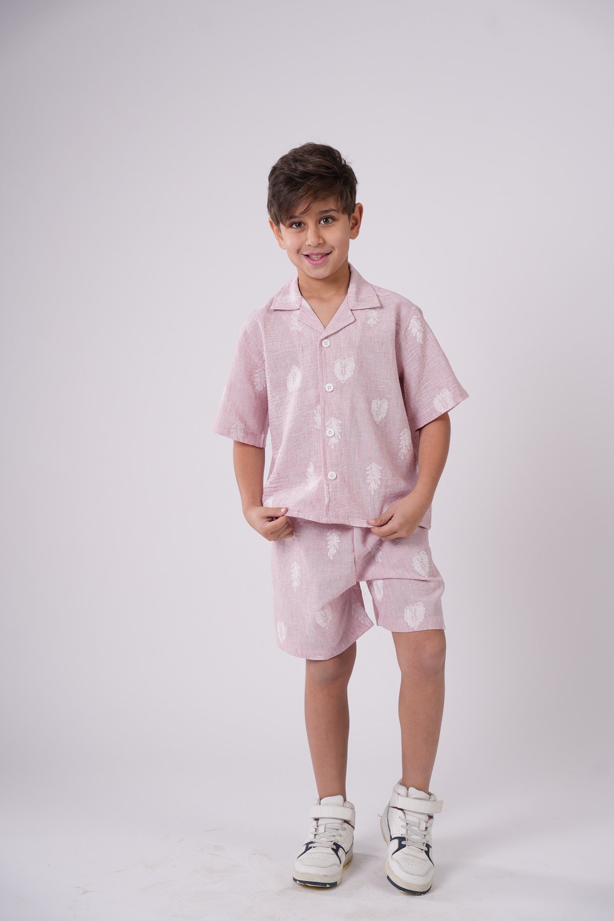Boys' Two-Piece Leaf Print Set