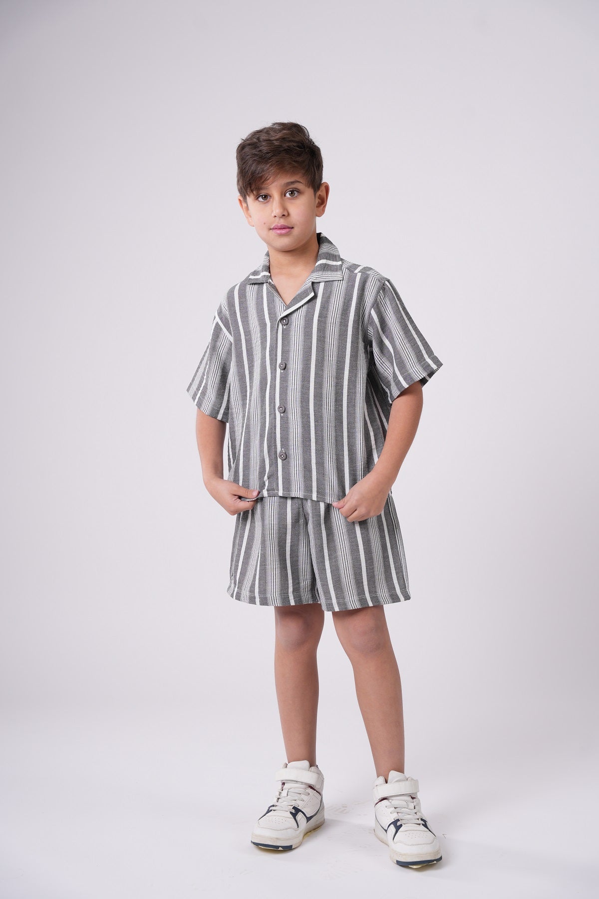 Boys’ Seersucker Striped Set