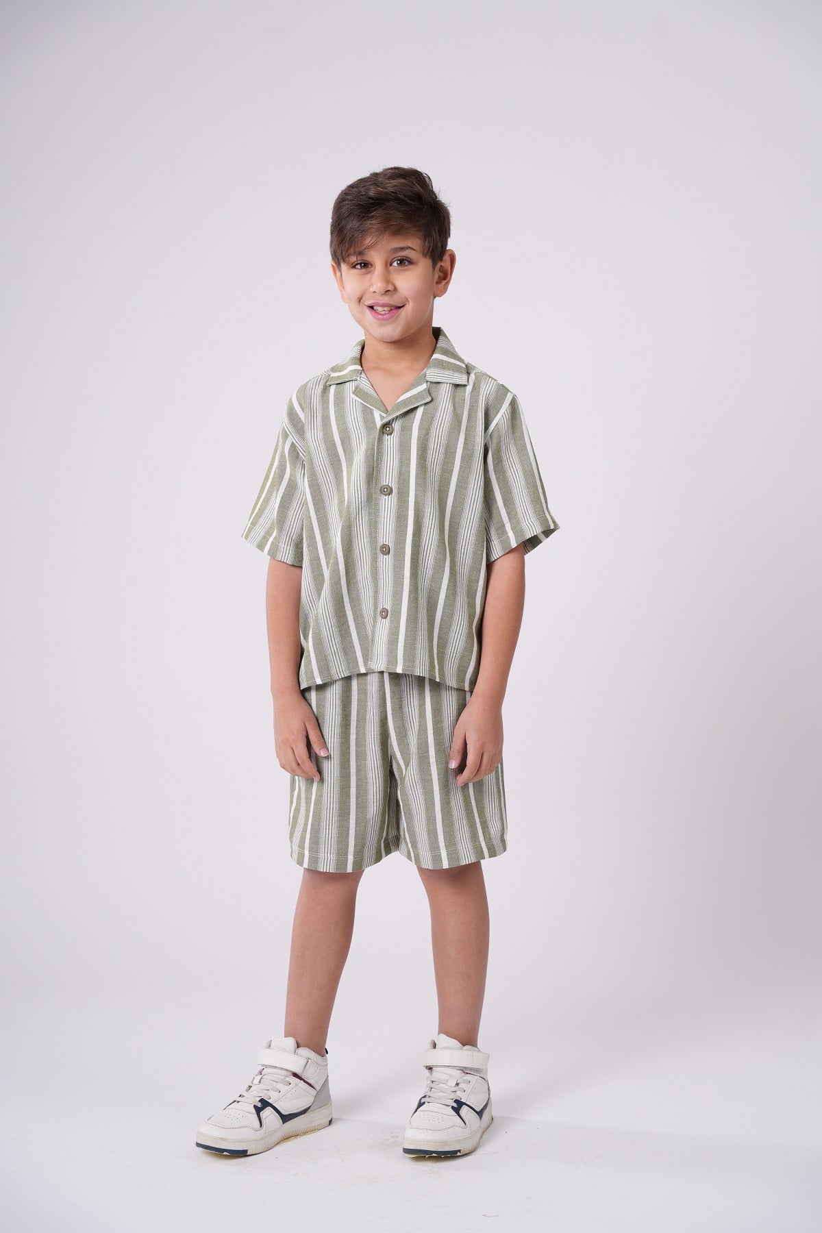 Boys’ Seersucker Striped Set