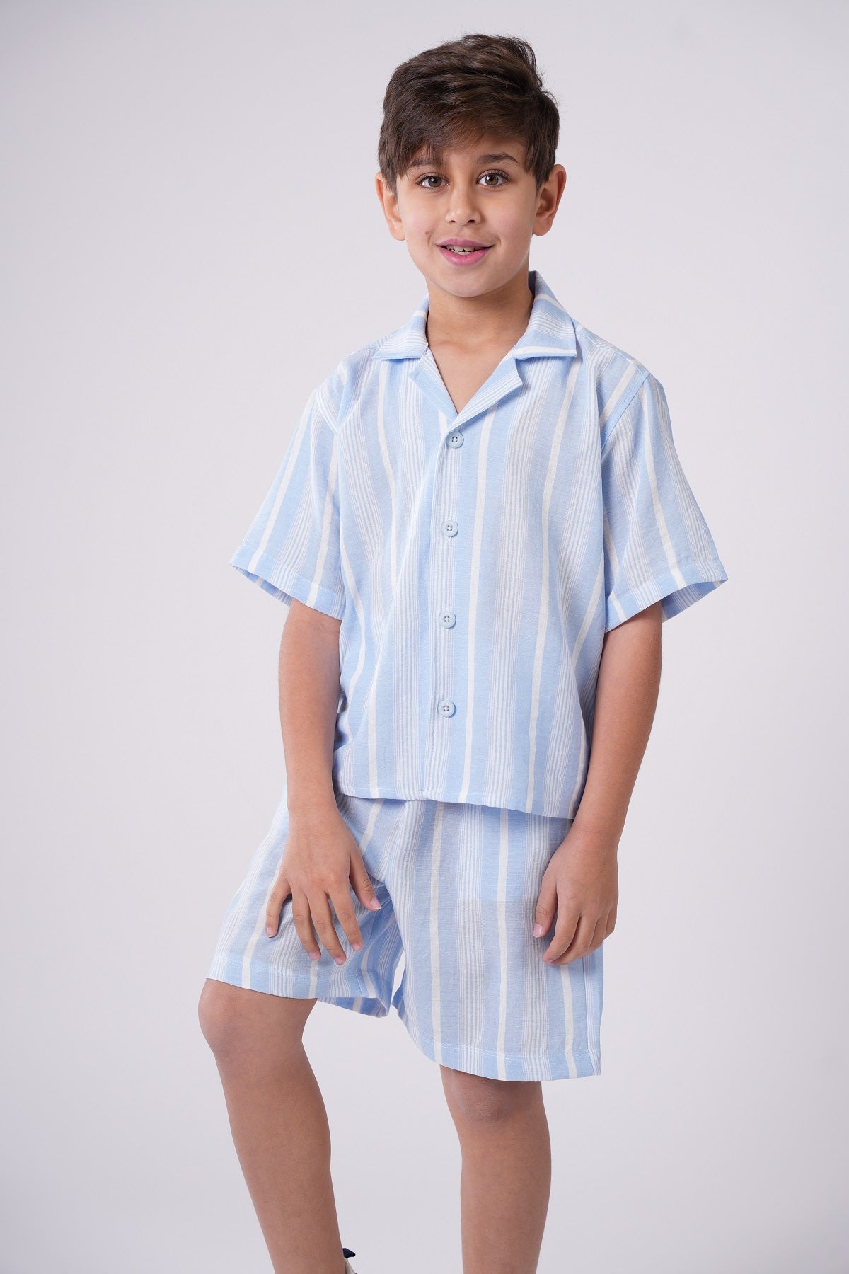 Boys’ Seersucker Striped Set