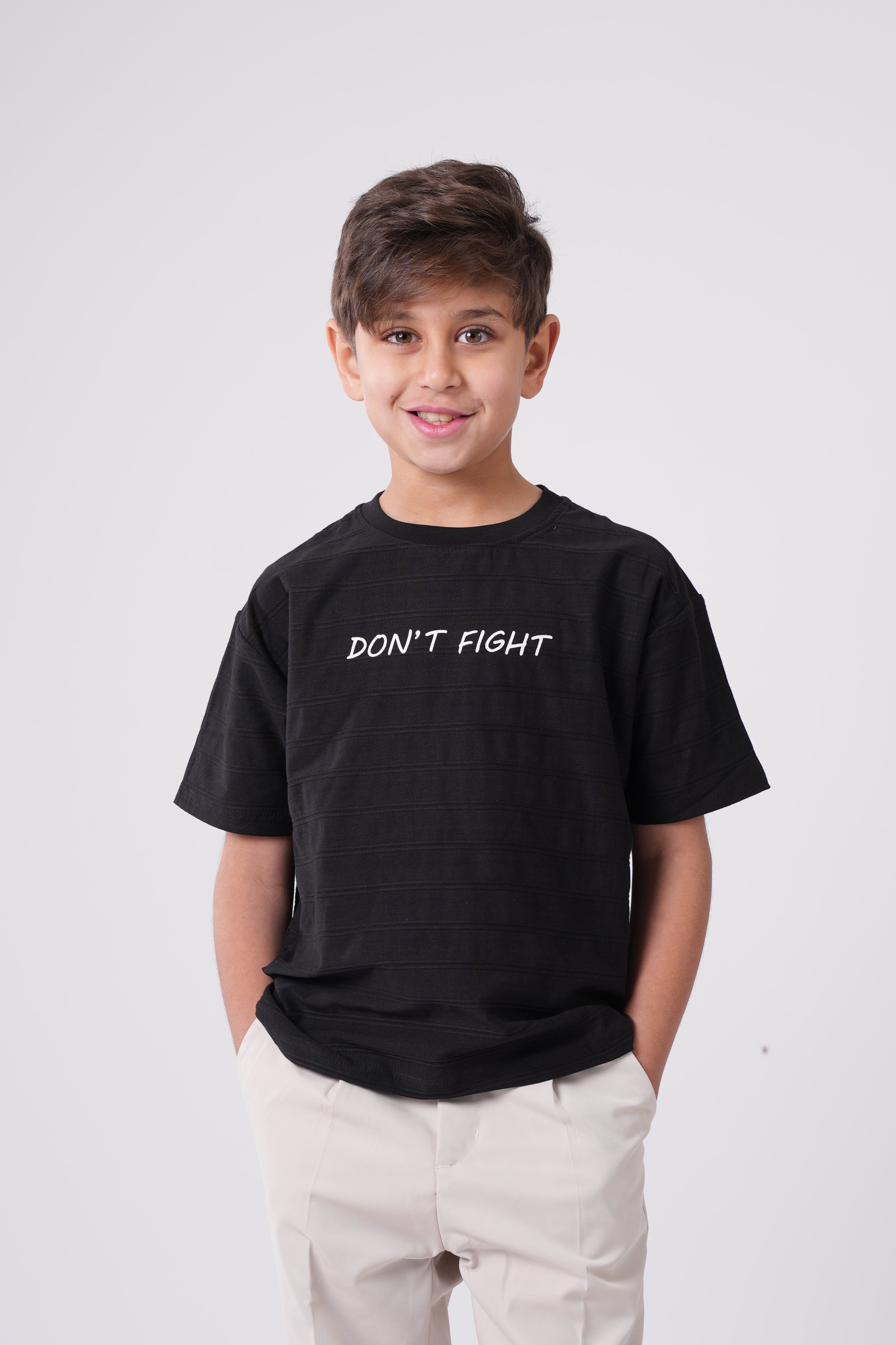 Casual Short-Sleeve T-Shirt with Back Doodle Art