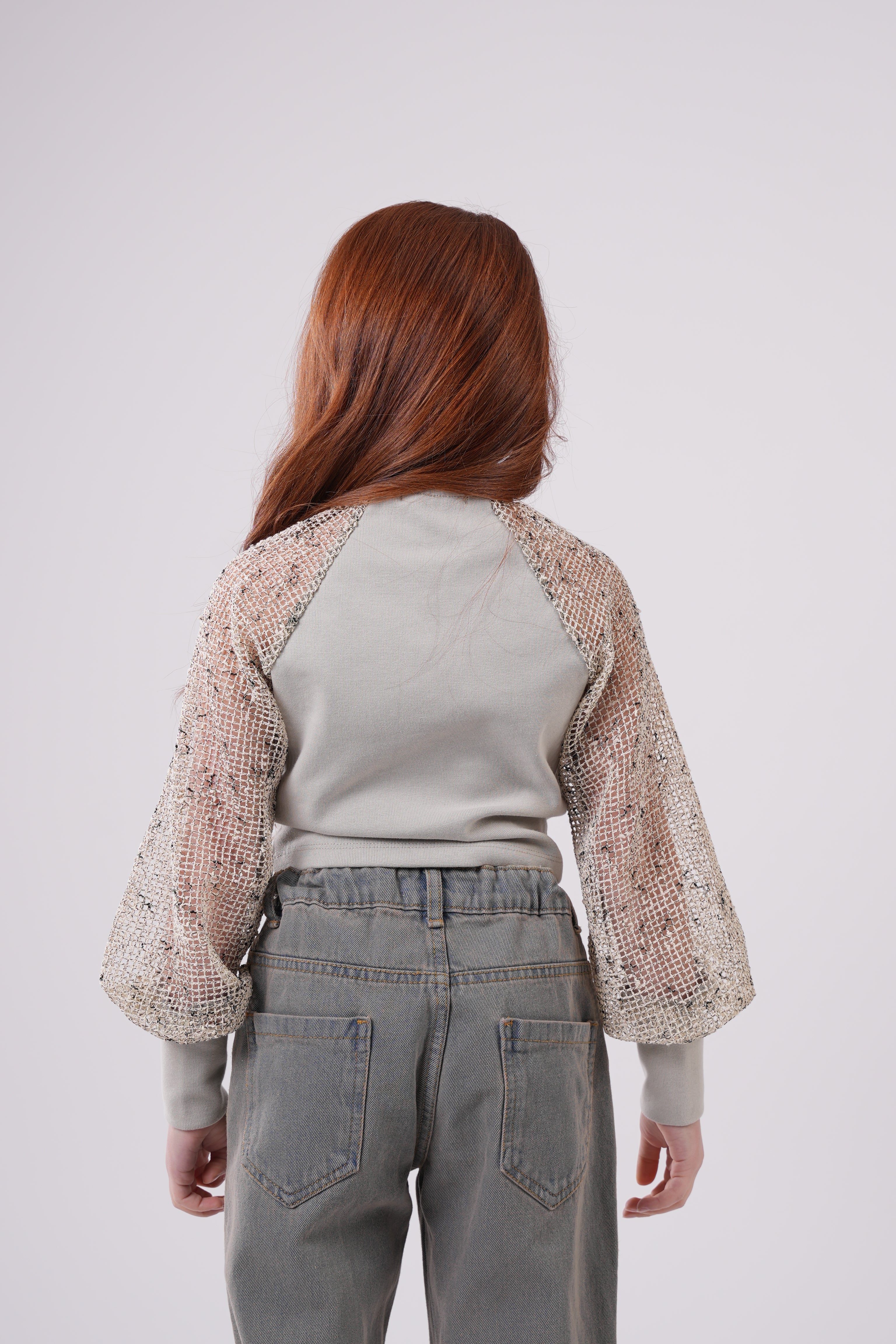 Girls’ Elegant Long-Sleeve Blouse