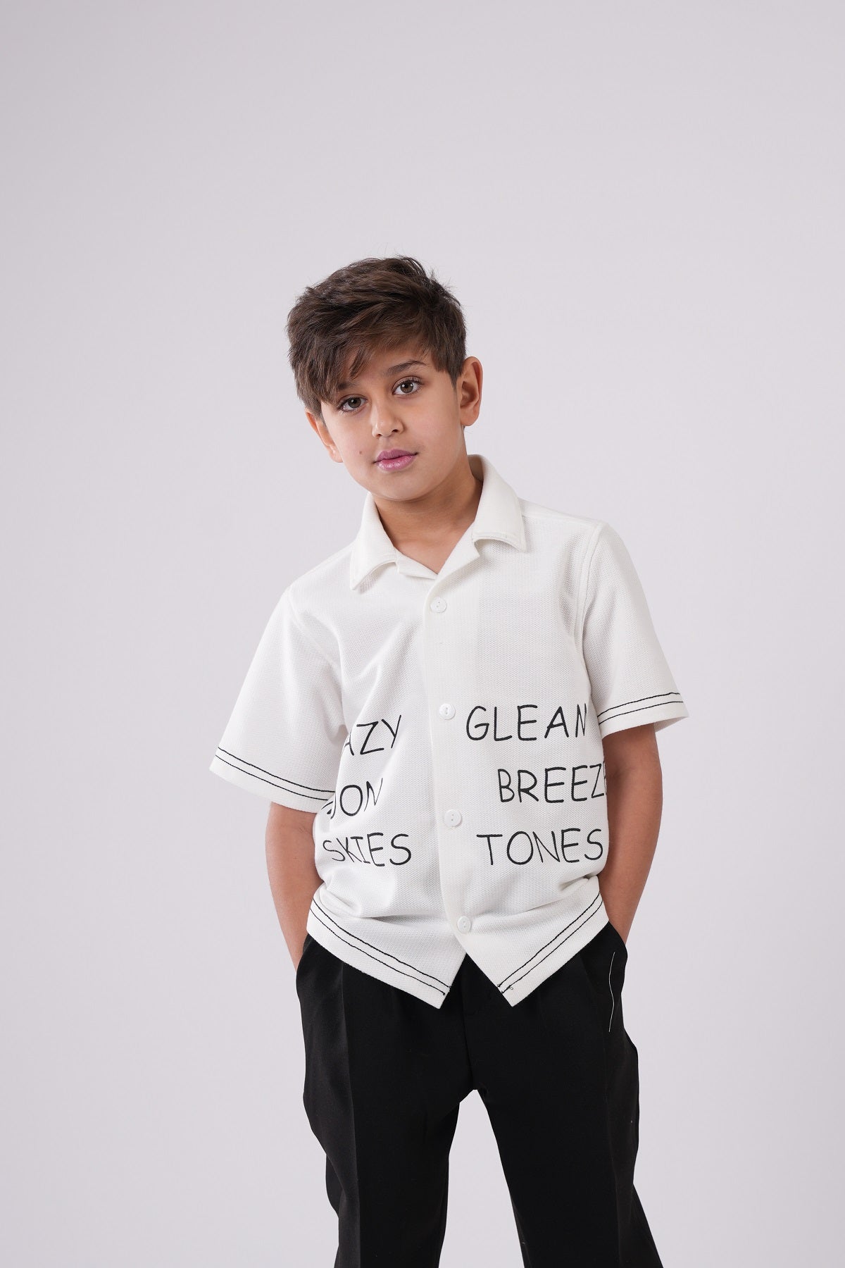 Boys Short Sleeve Printed Resort Shirt
