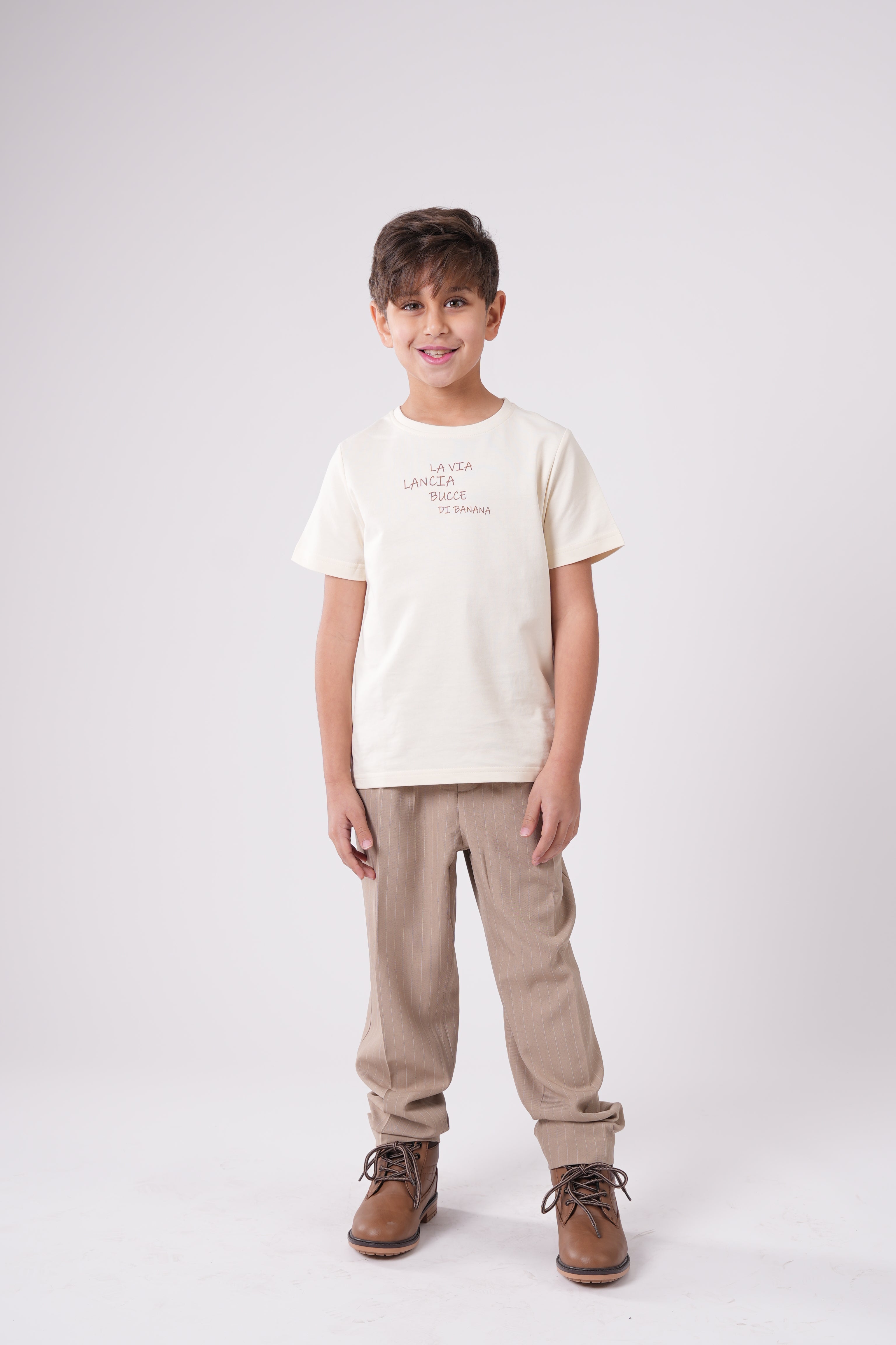 Boys’ Graphic Tee – "La Via" T-Shirt