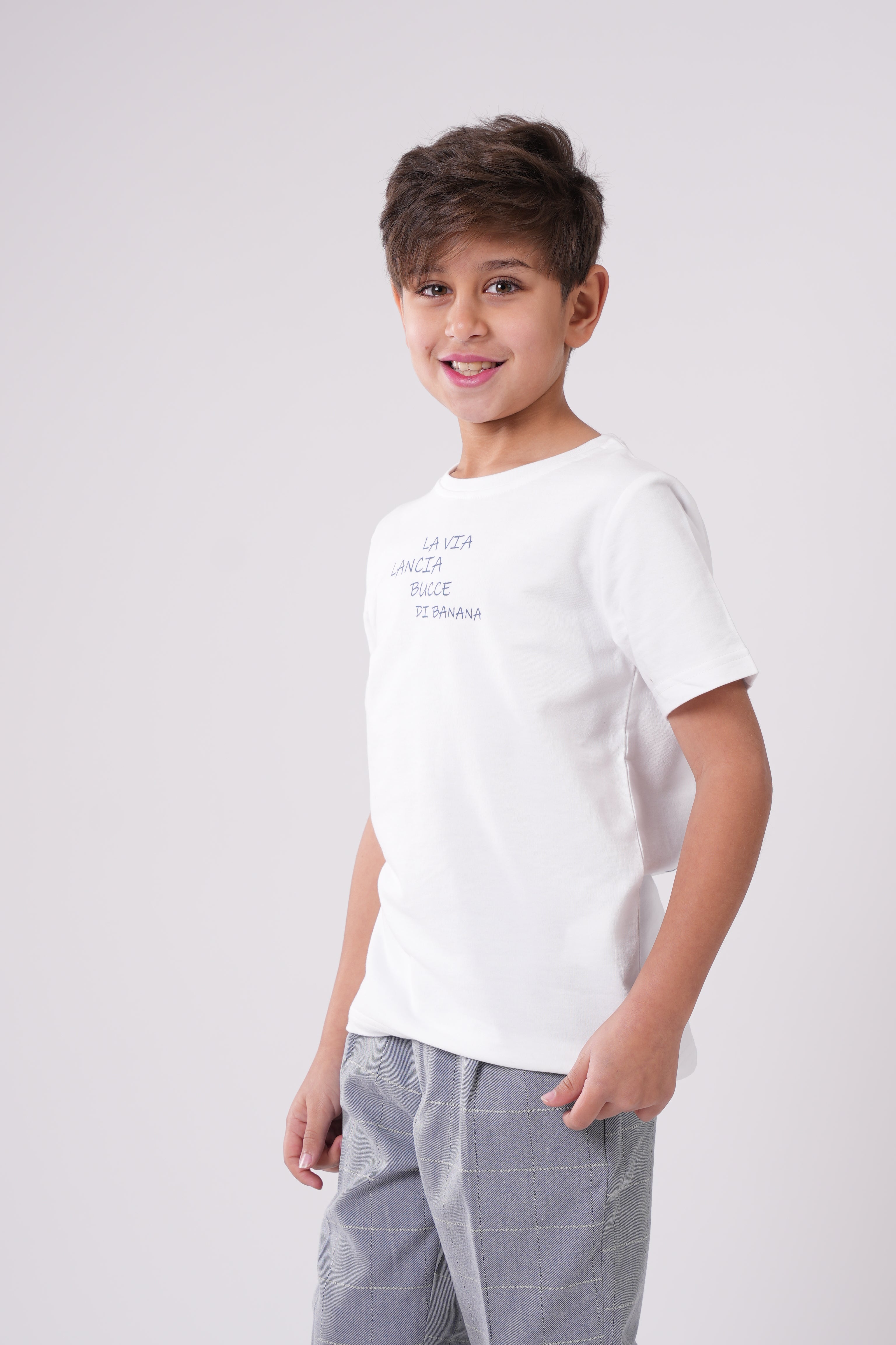 Boys’ Graphic Tee – "La Via" T-Shirt