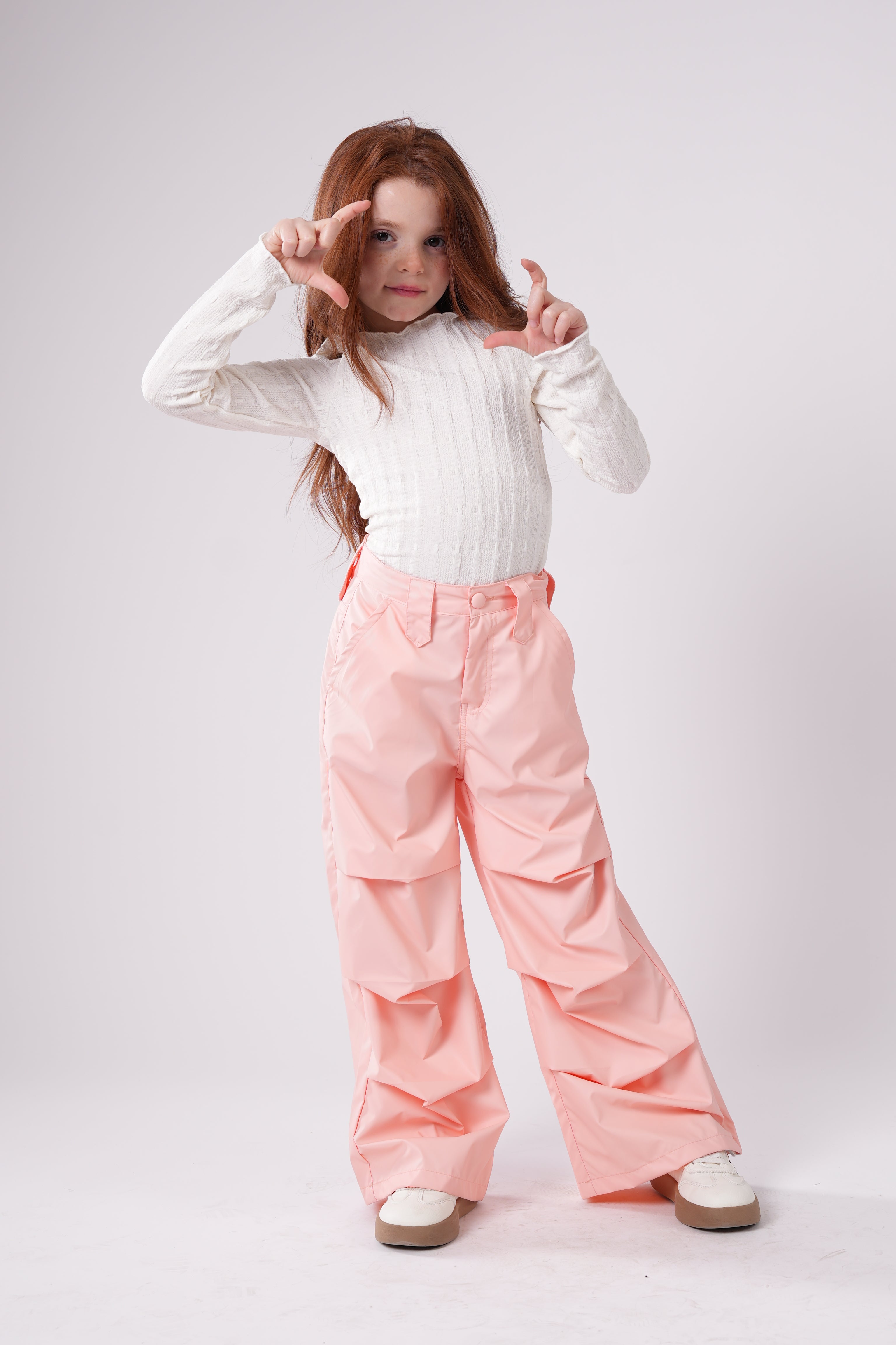 Girls’ Tiered Wide-Leg Trousers
