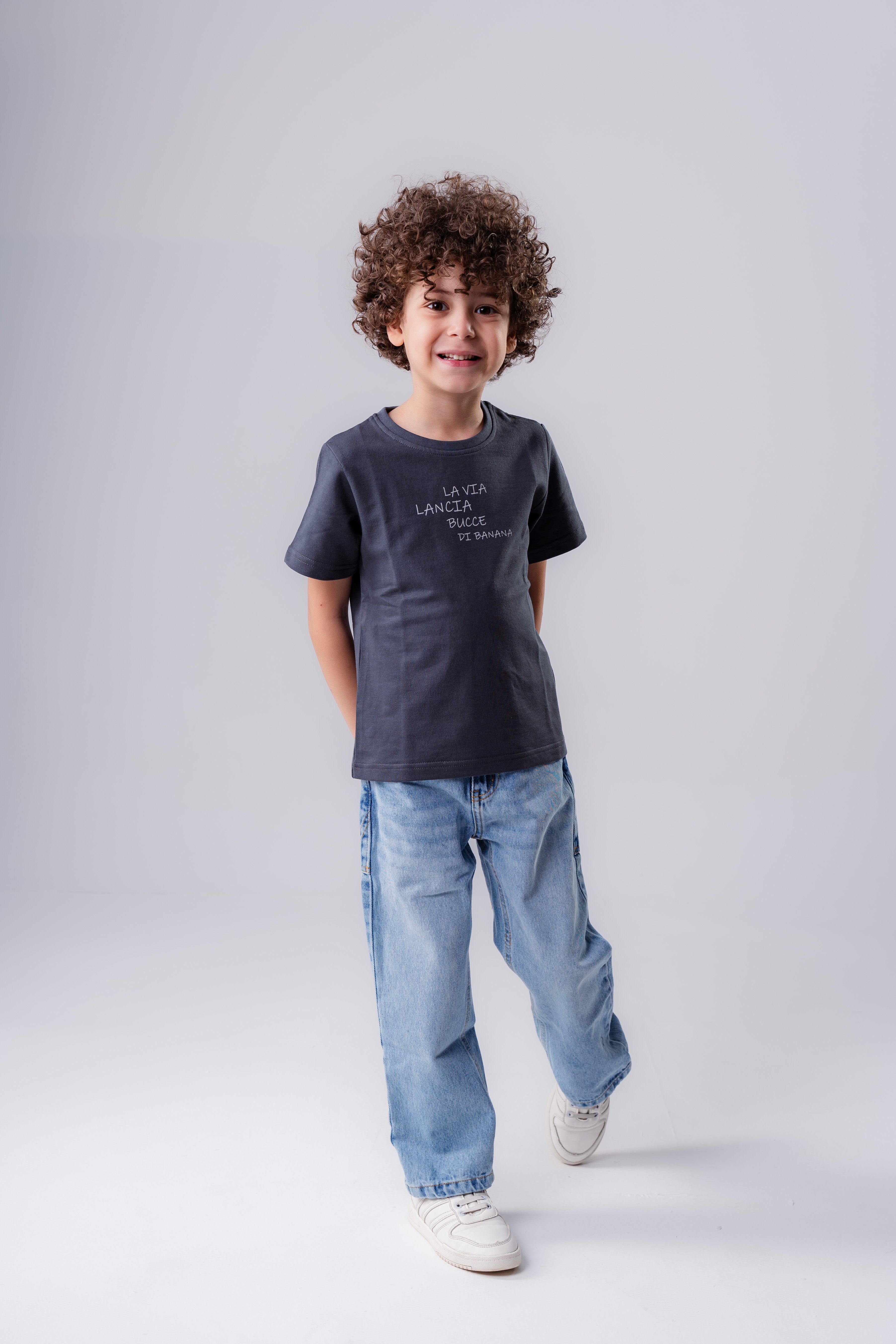Boys’ Graphic Tee – "La Via" T-Shirt