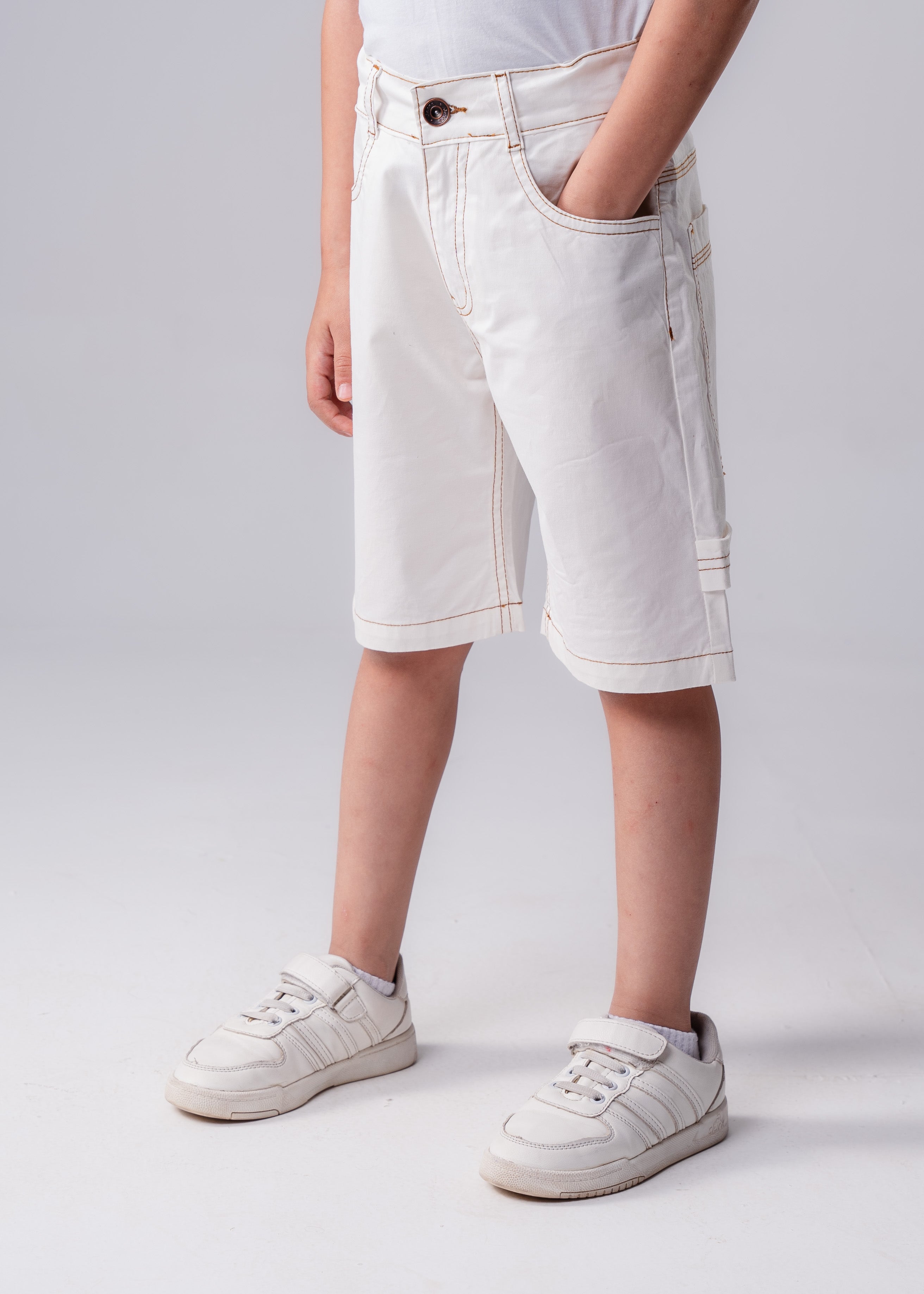 Boys’ Shorts with Contrast Stitching