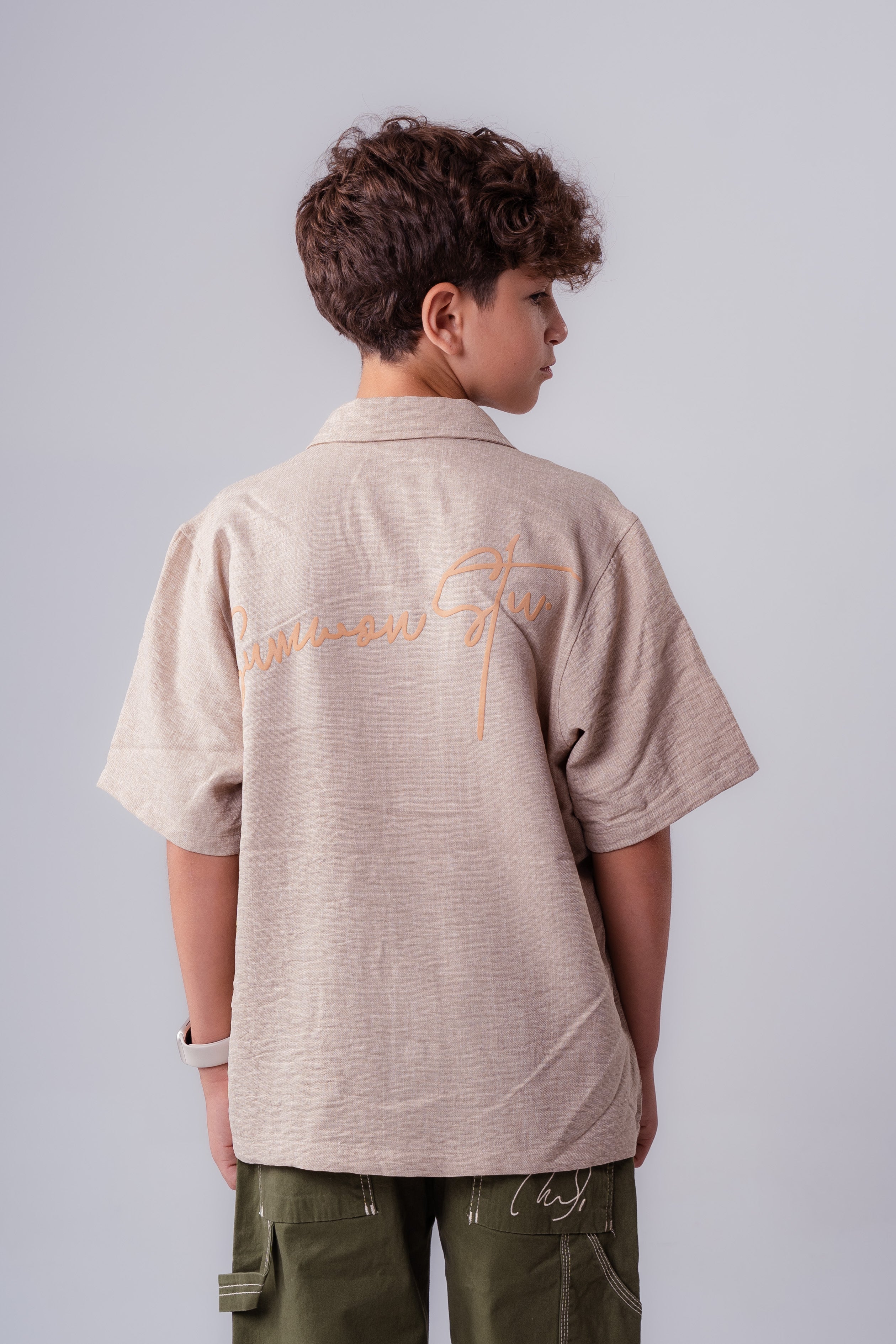 Boys’ Linen Short-Sleeve