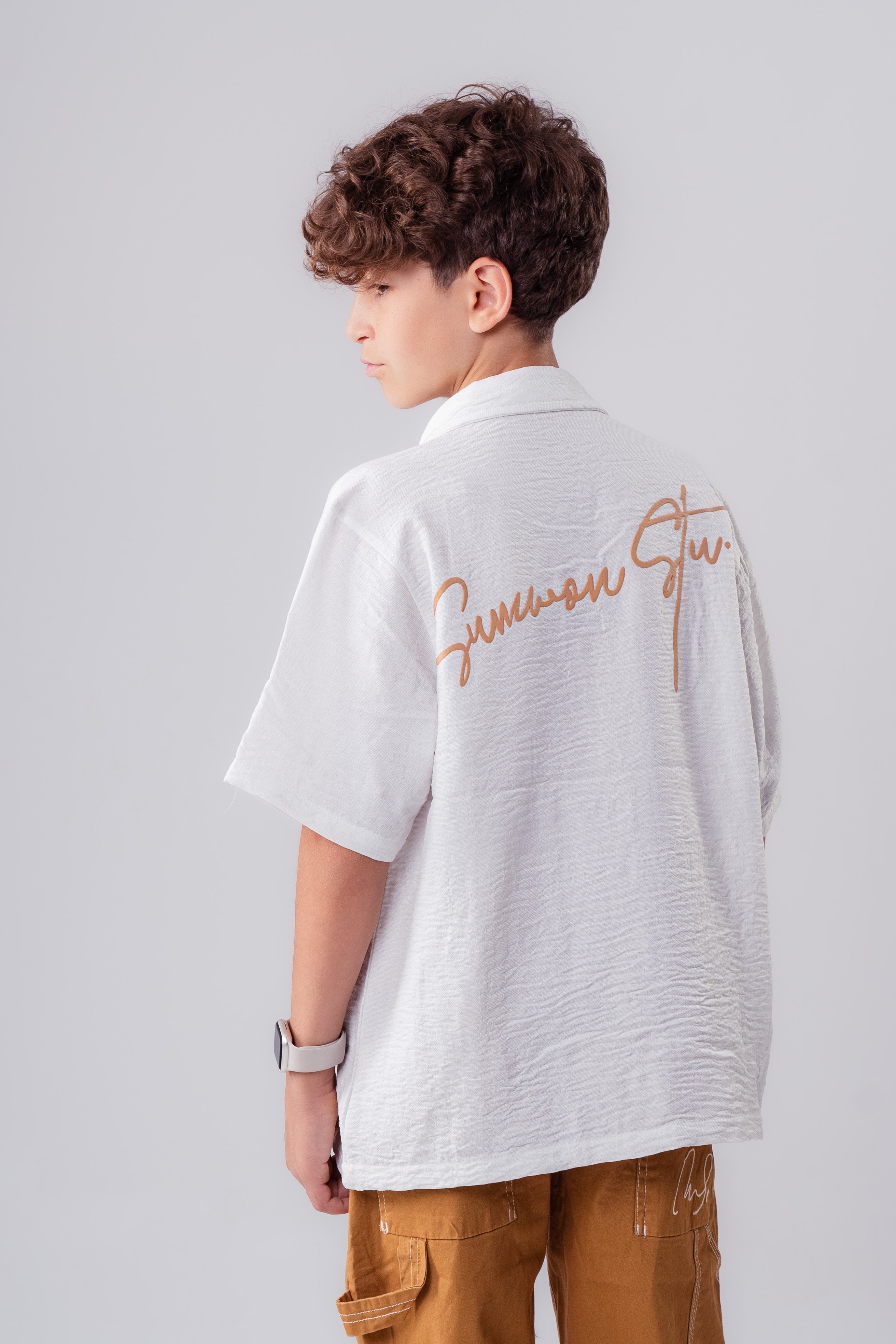 Boys’ Linen Short-Sleeve