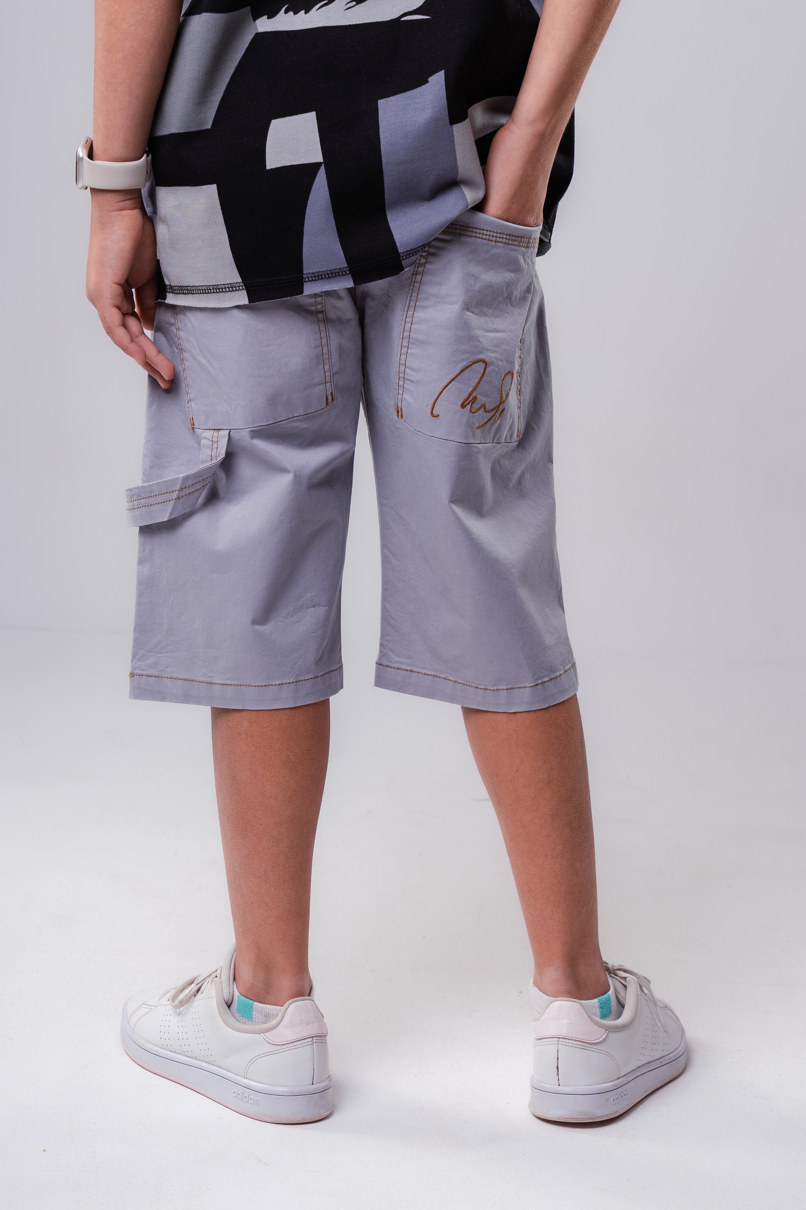 Boys’ Shorts with Contrast Stitching