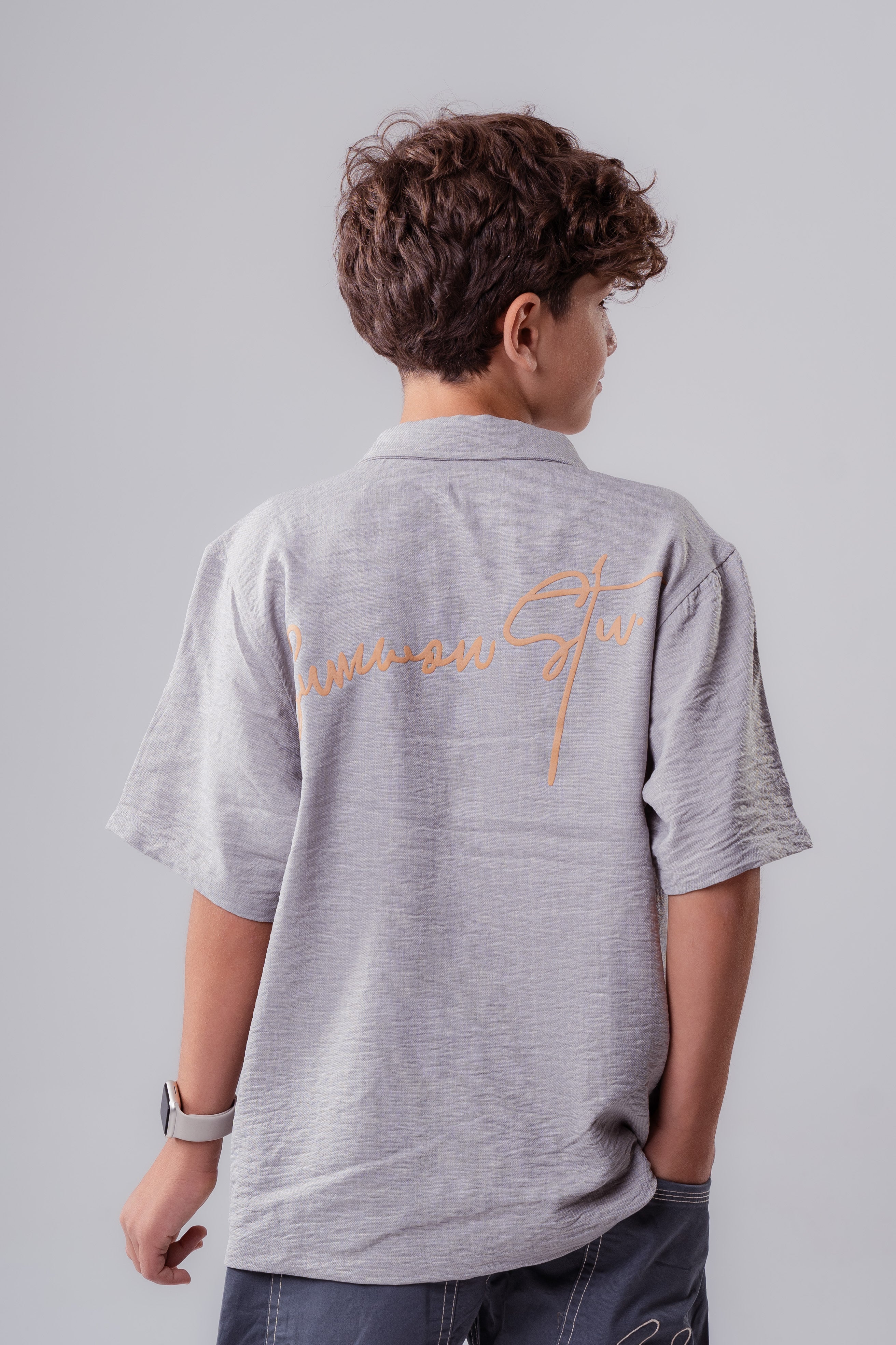 Boys’ Linen Short-Sleeve