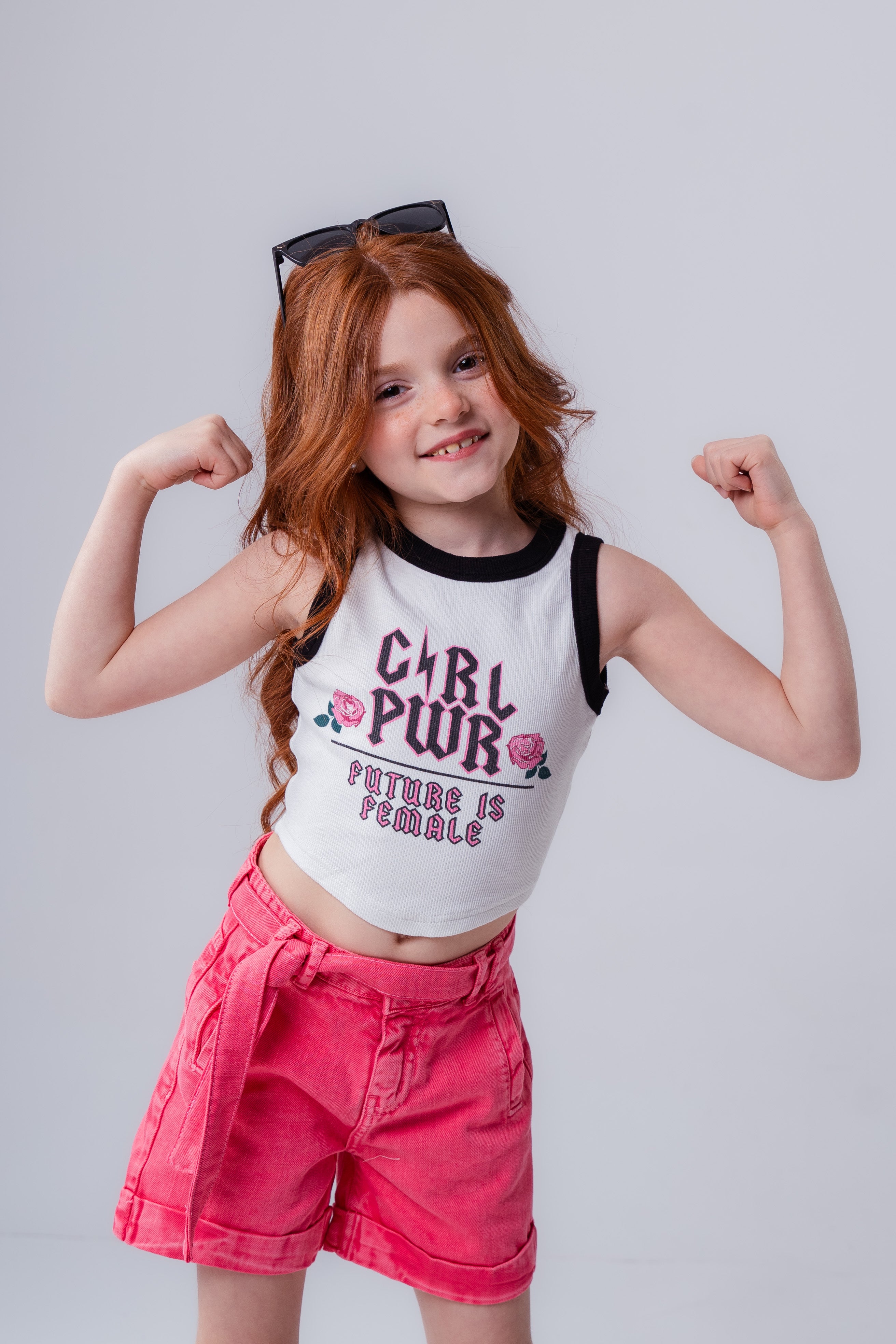 Girls’ High-Waisted Shorts
