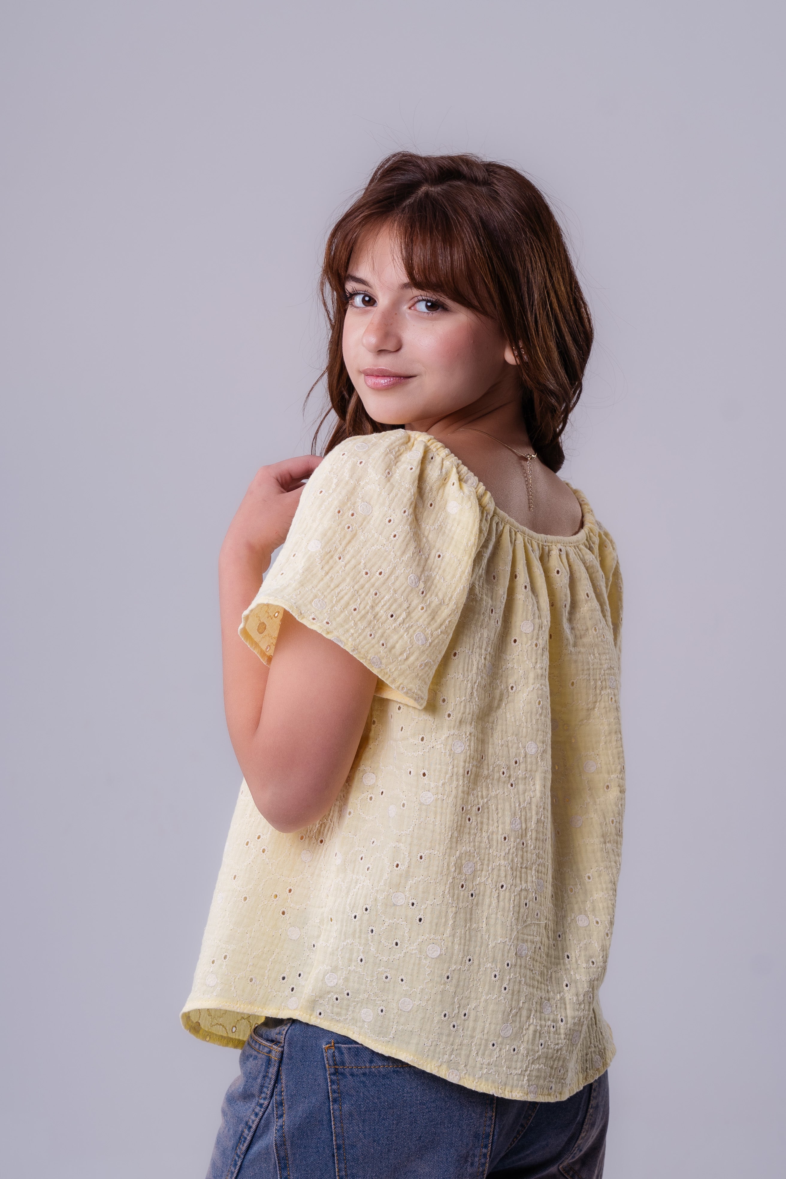 Girls Button Down Blouse