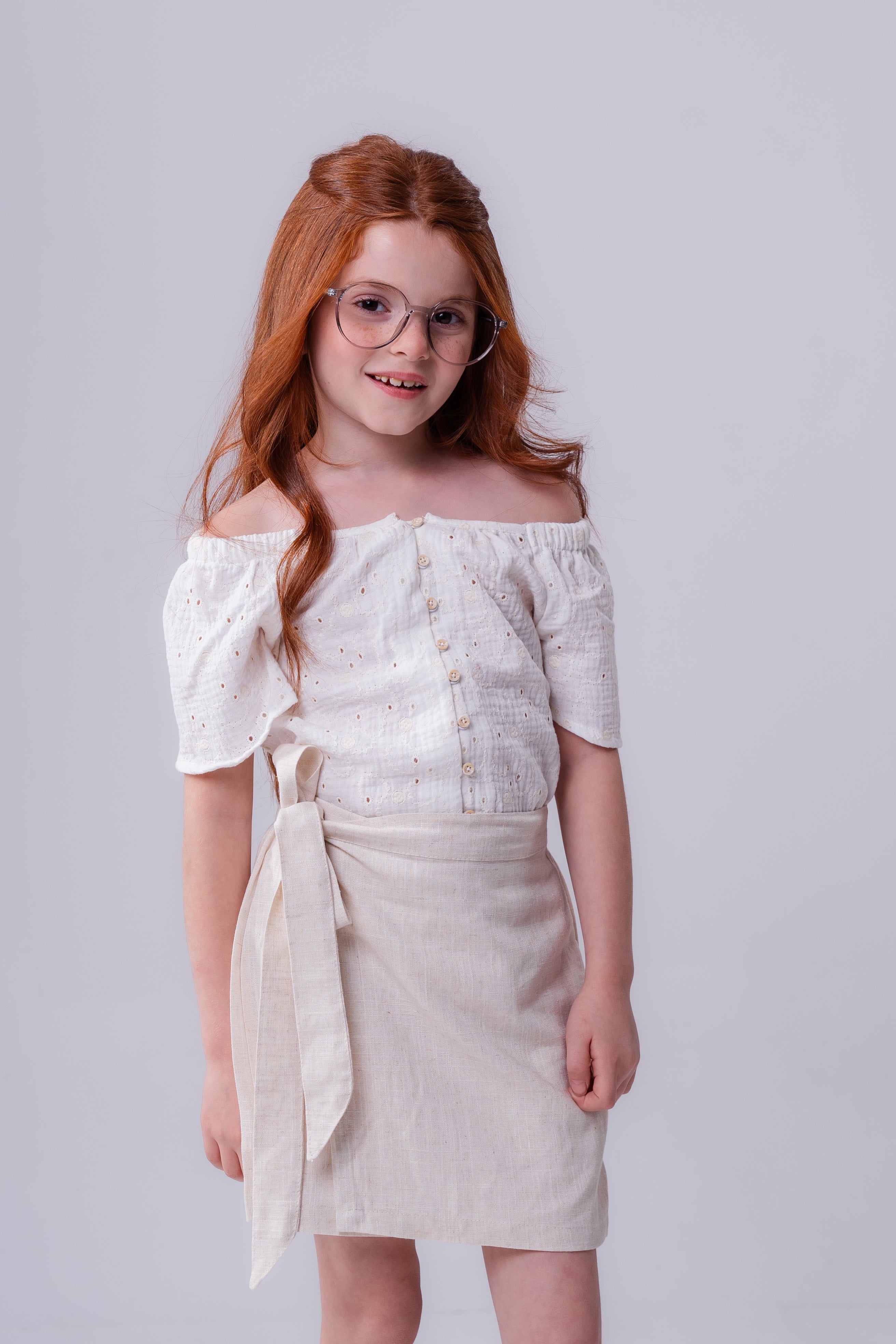 Girls Button Down Blouse