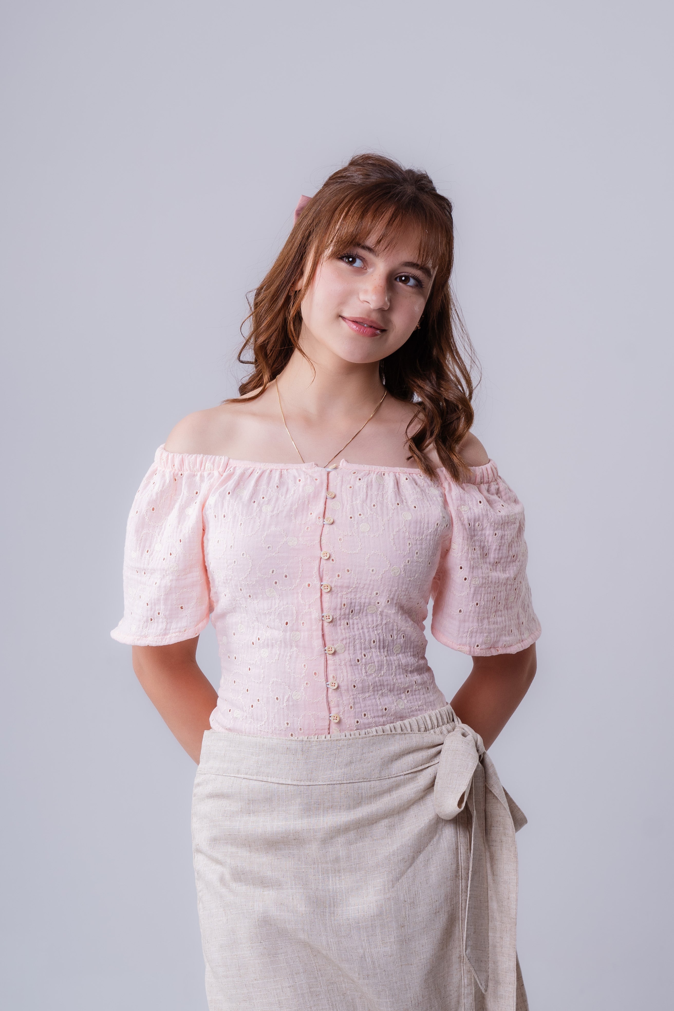 Girls Button Down Blouse