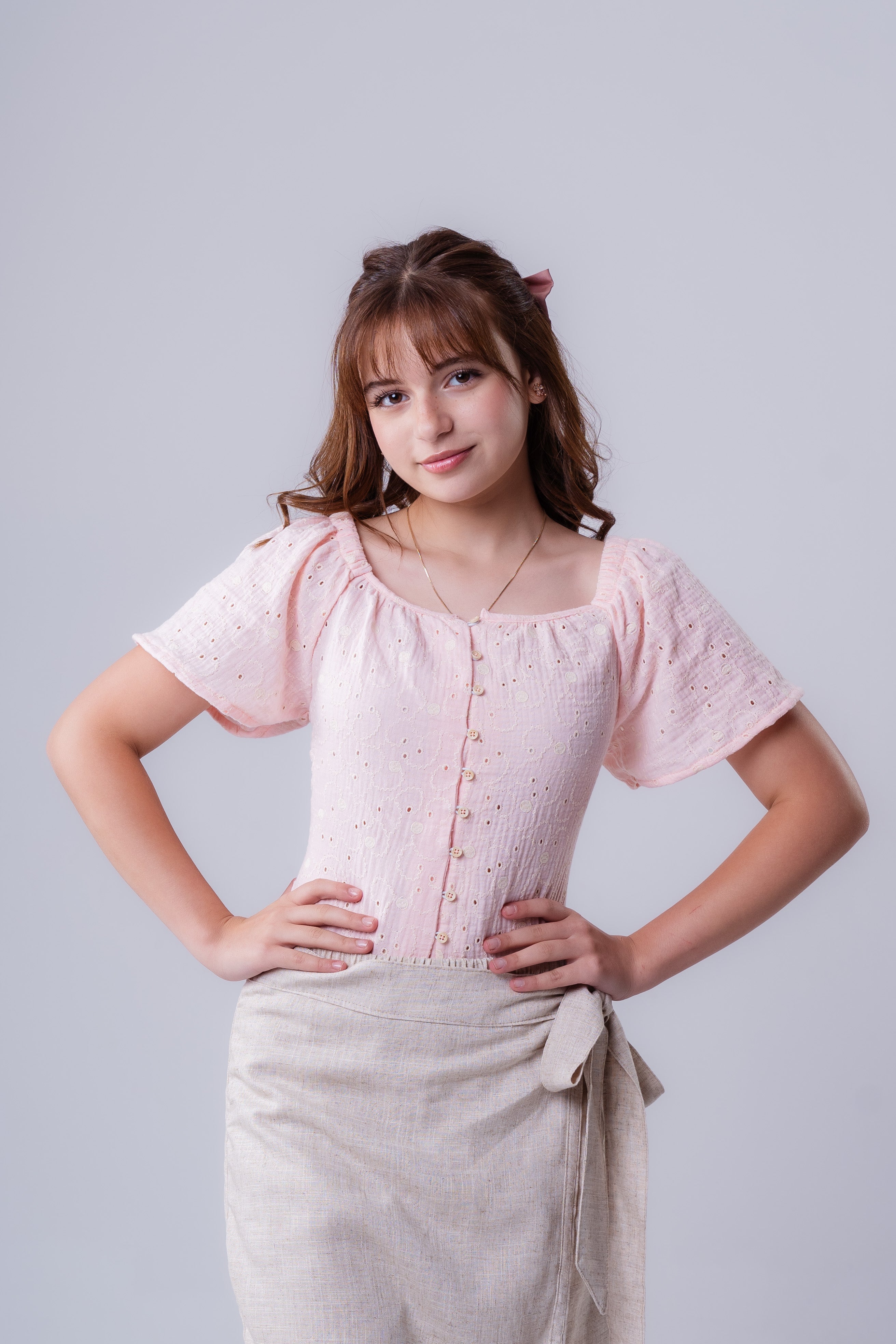 Girls Button Down Blouse