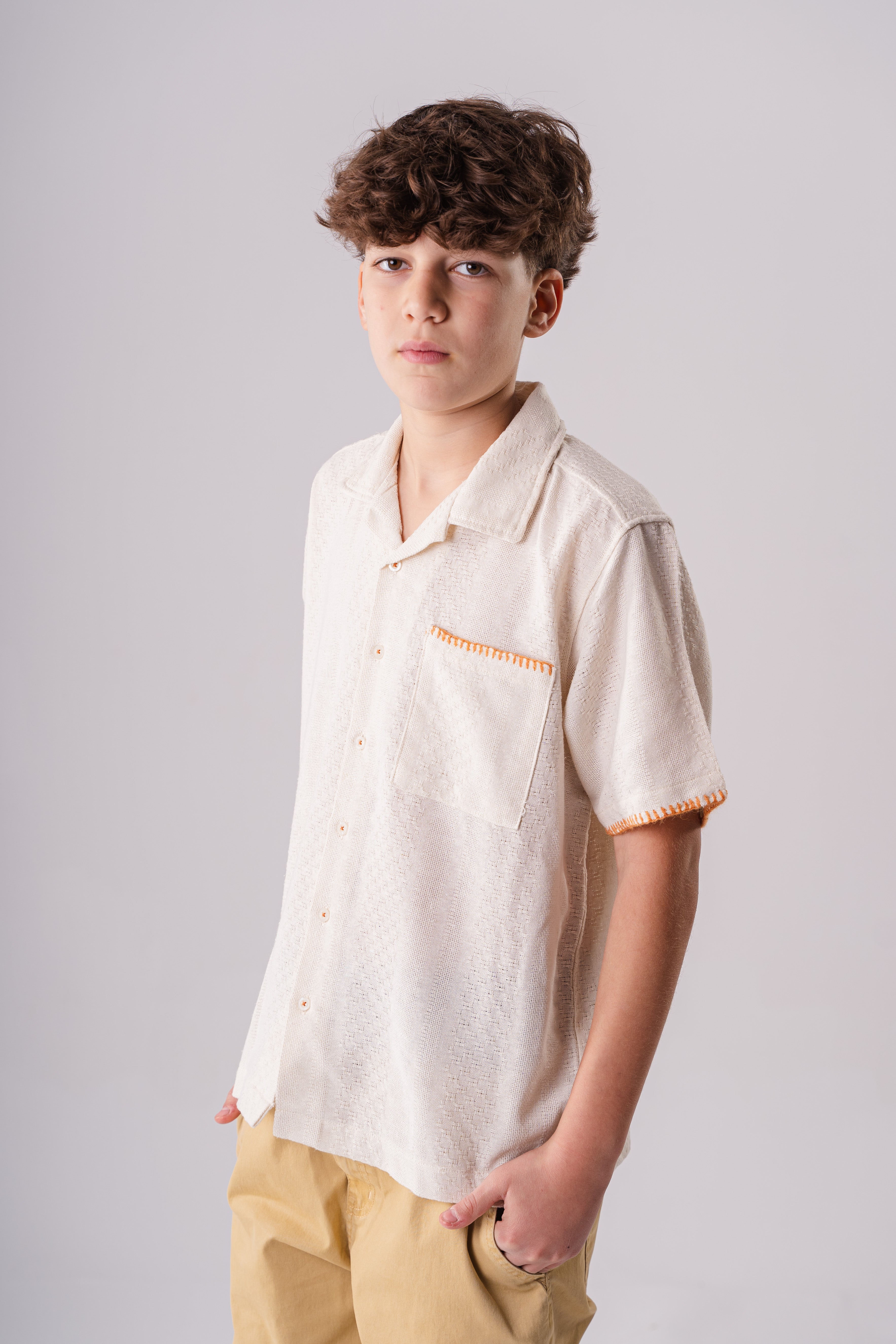 Stitch Line Button Shirt