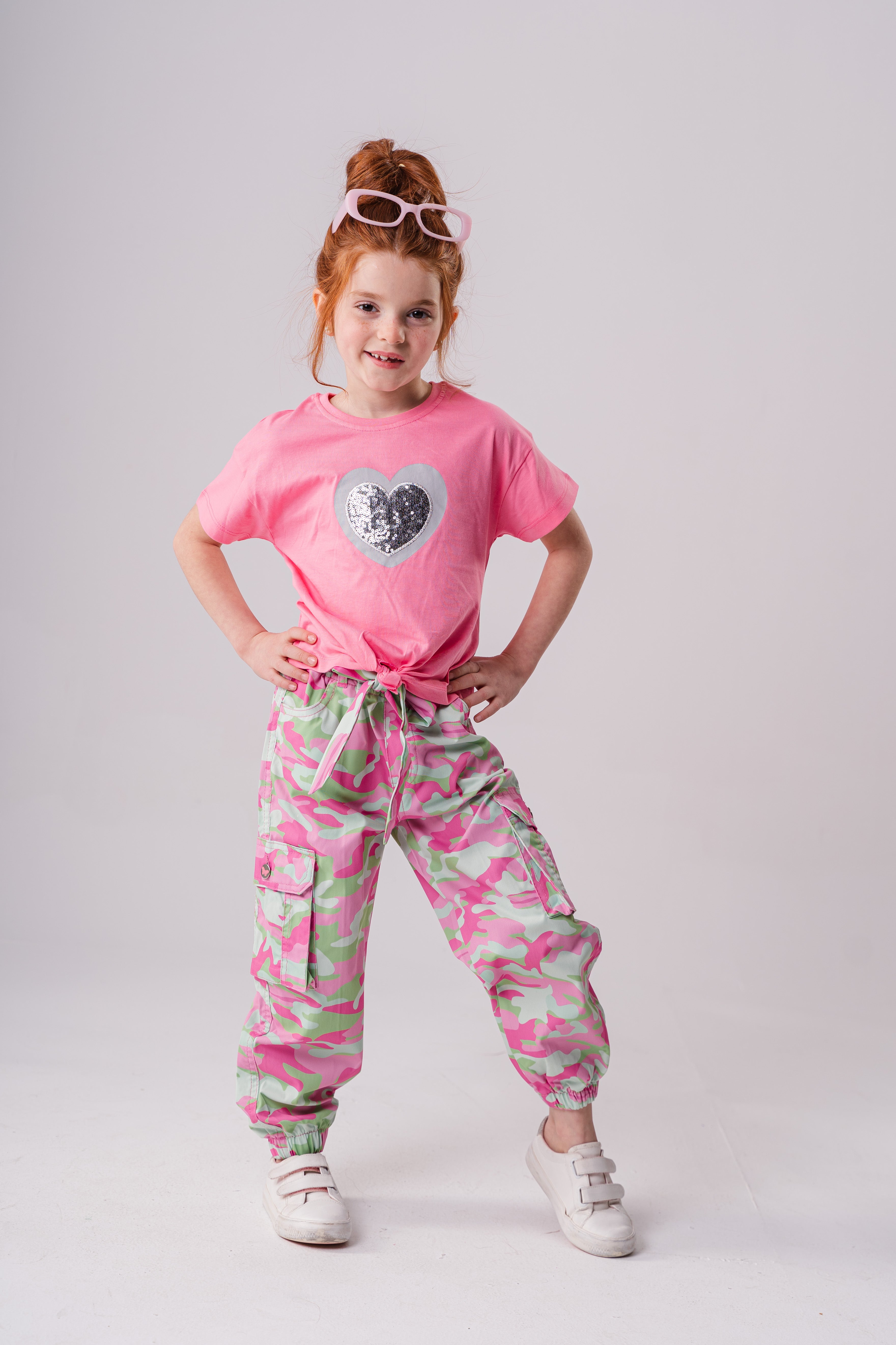 Short Shirt Sleeves with Sequins