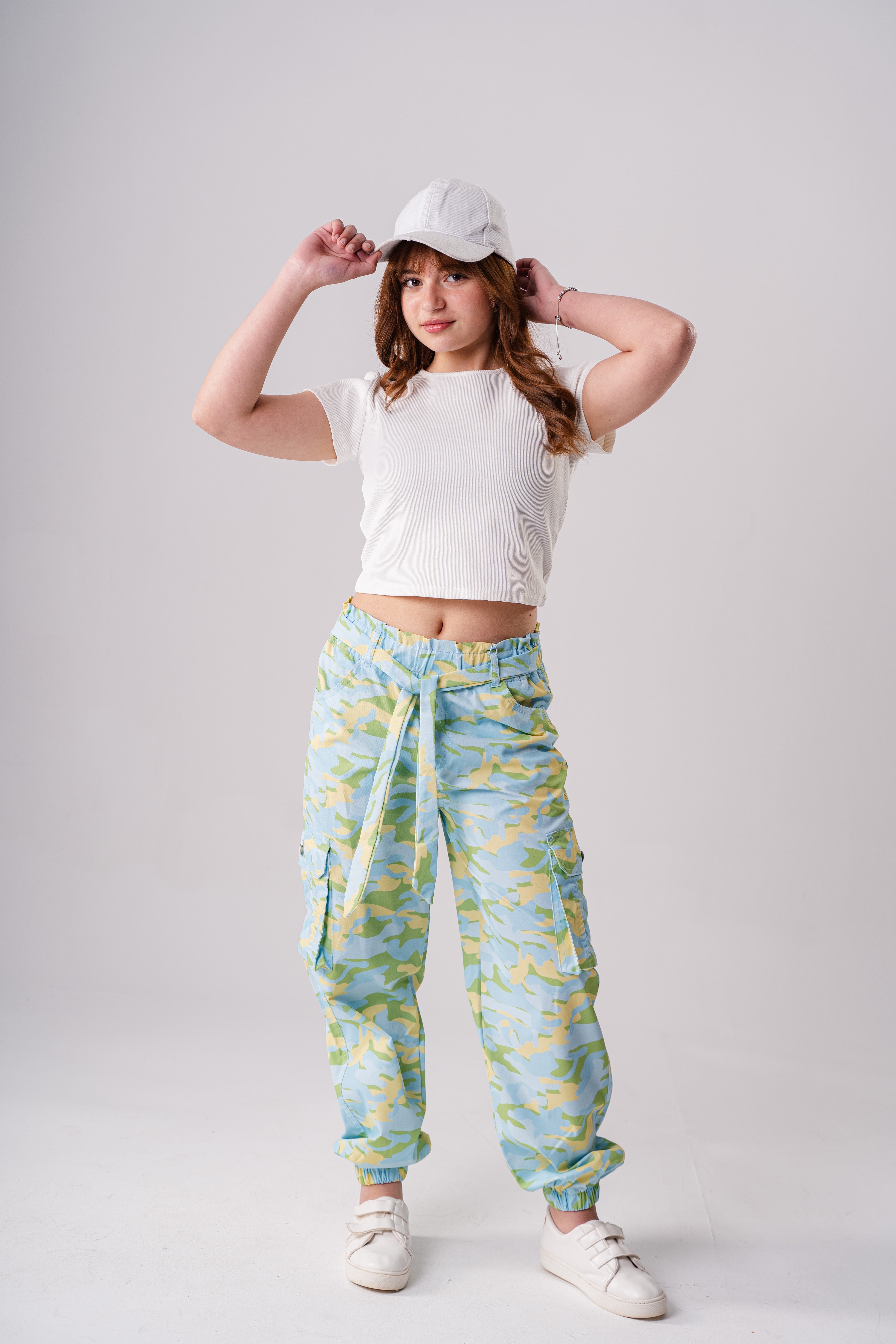 Girls Cropped Cut-Out T-Shirt