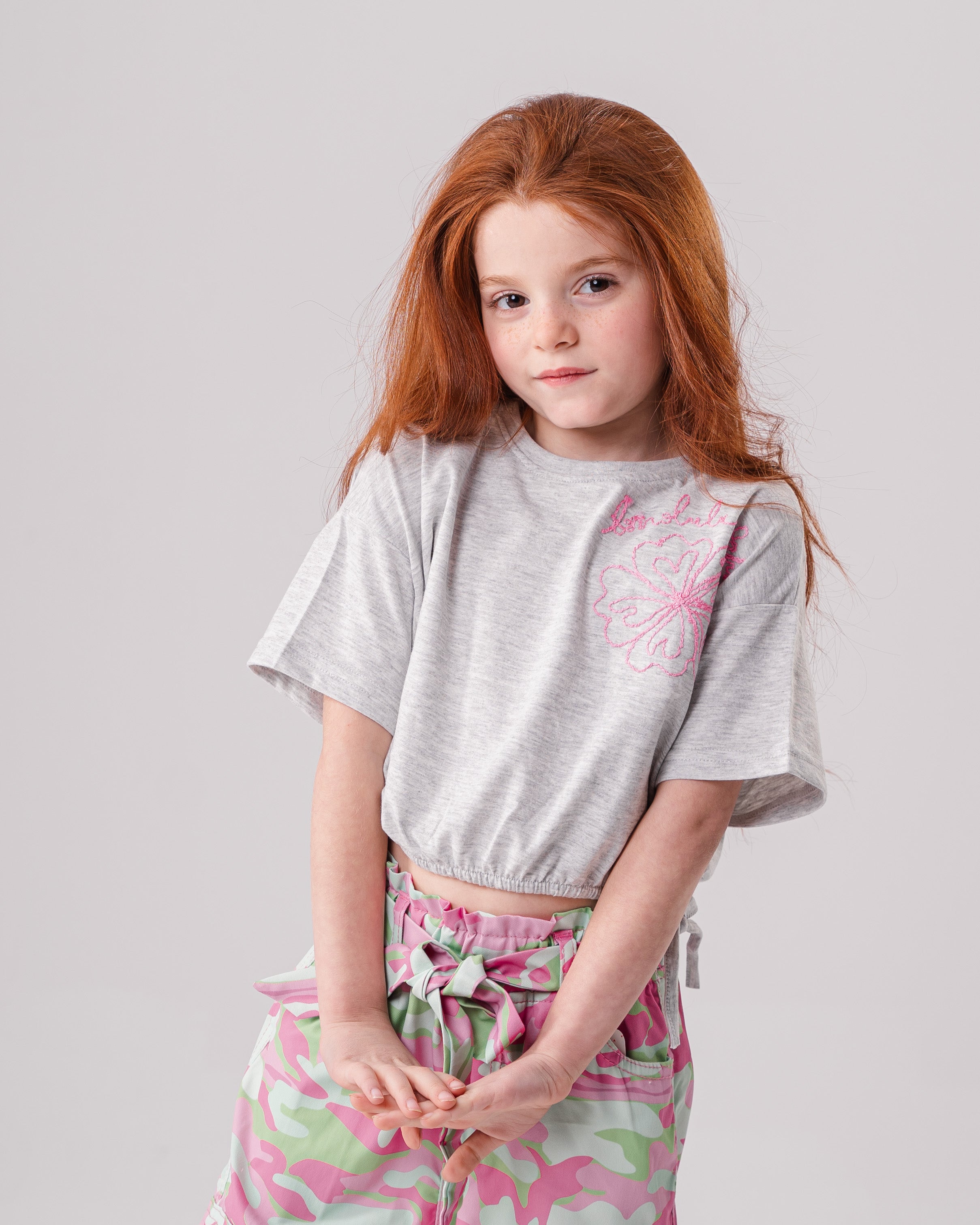 Summer Blossom Stitch Tee