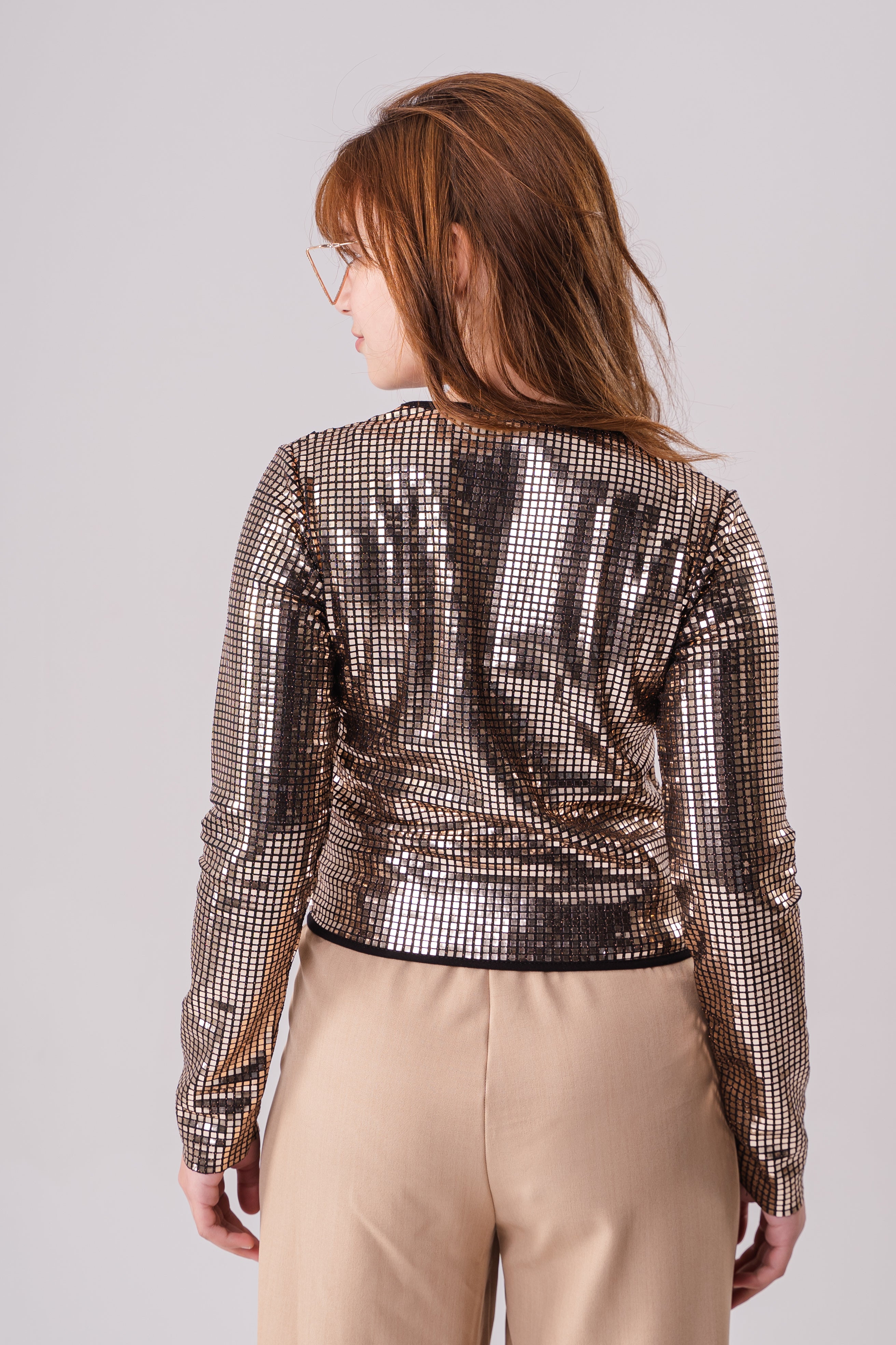 Girls Long Sleeve Disco Shirt