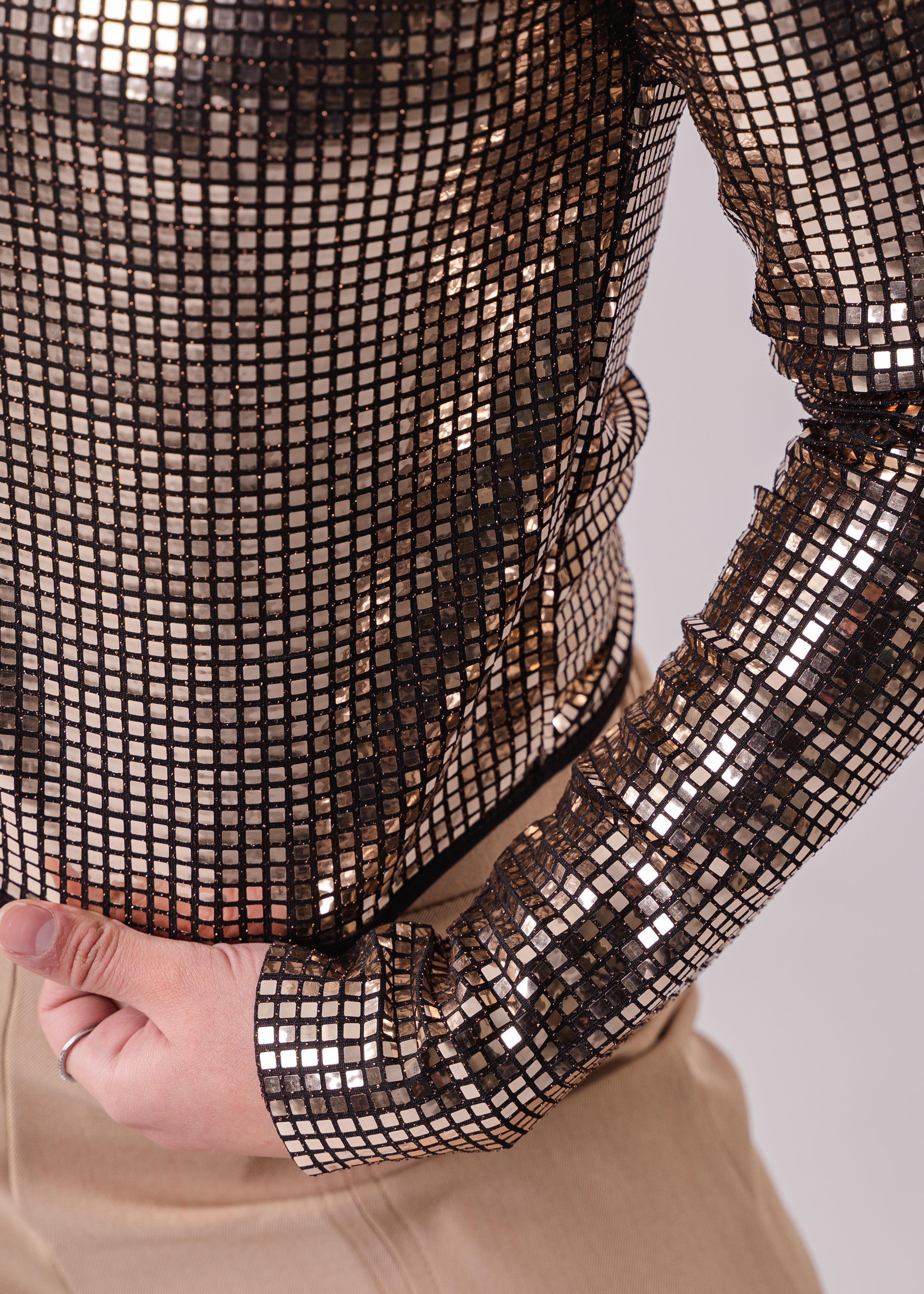 Girls Long Sleeve Disco Shirt