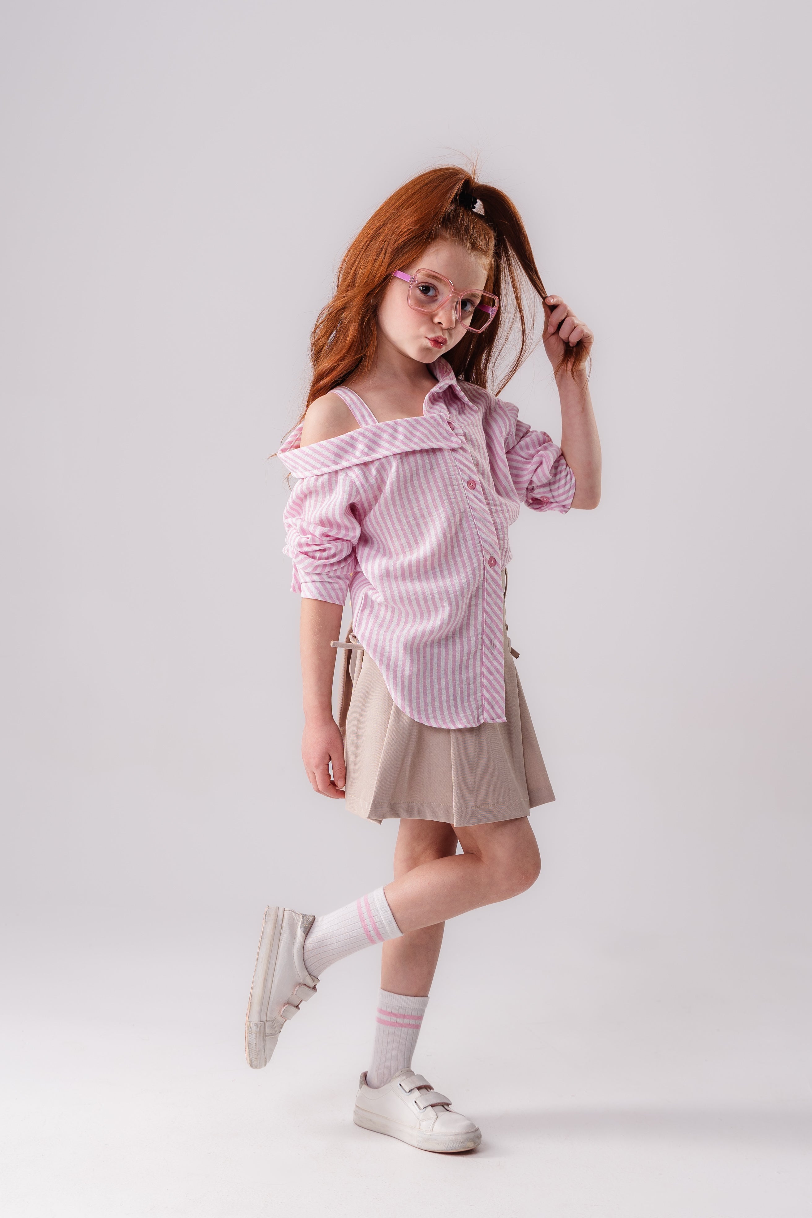 Classic Pleated Bow Skirt