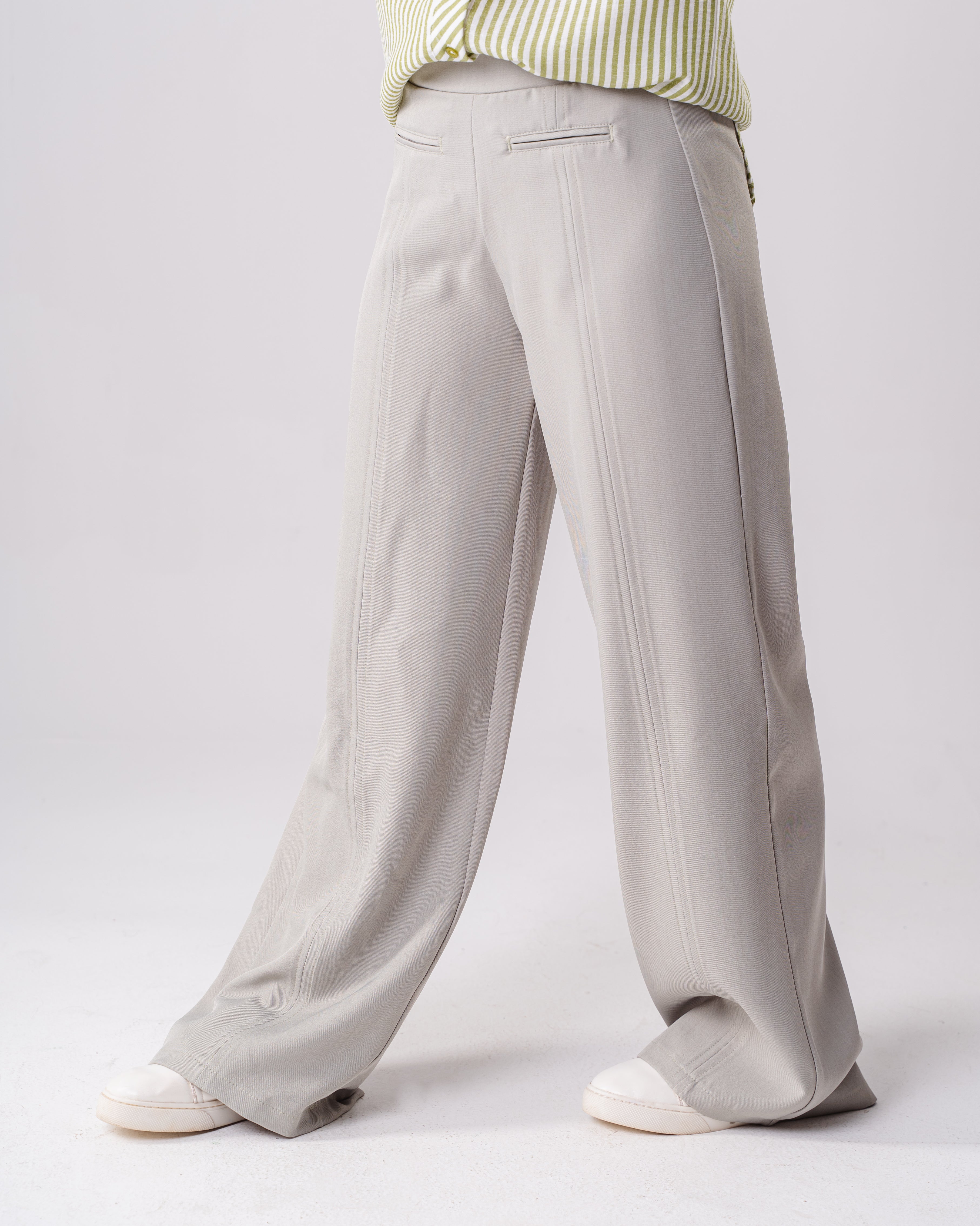 Girls High-Rise Classic Trousers
