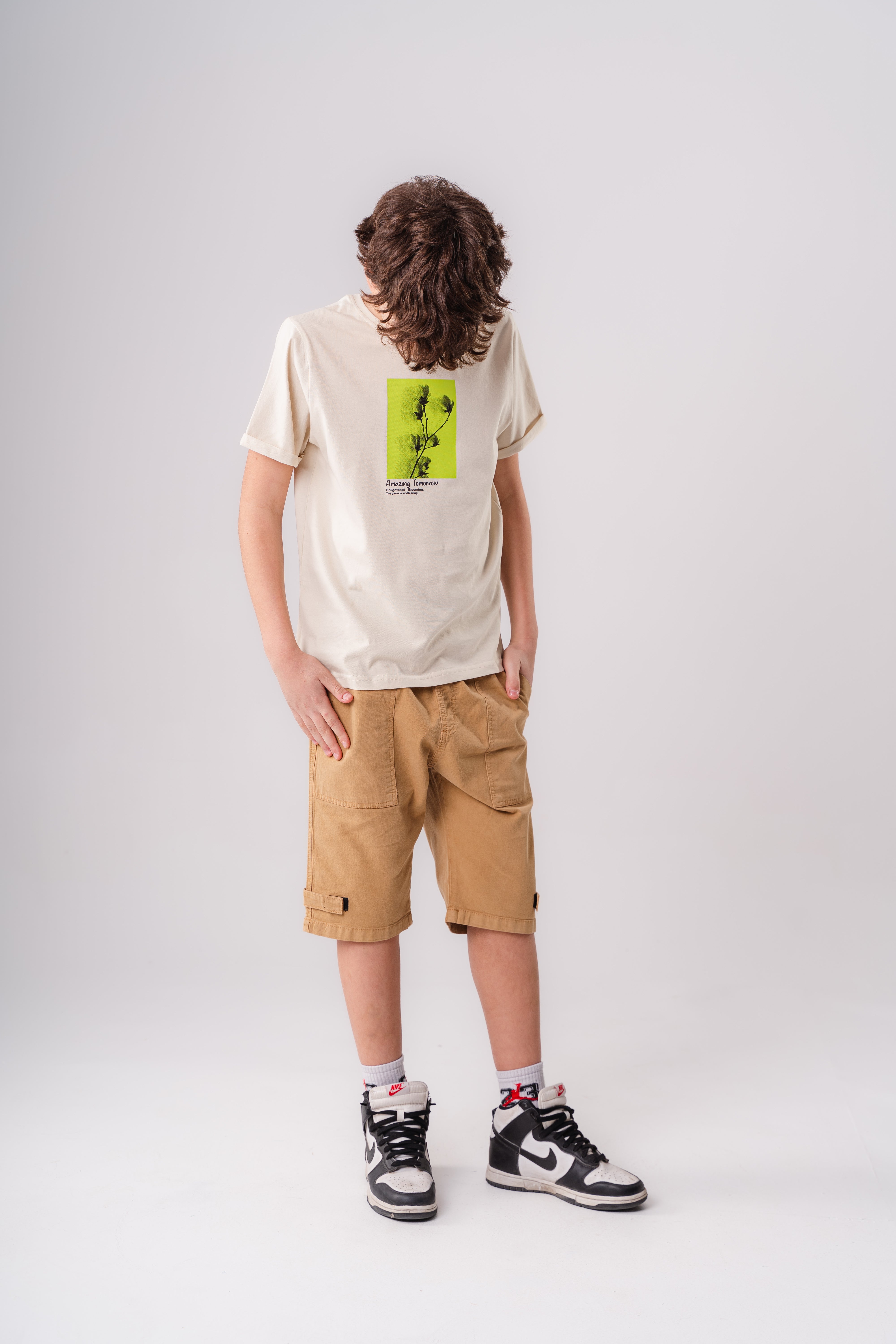 Boys Round Neck Printed T-shirt