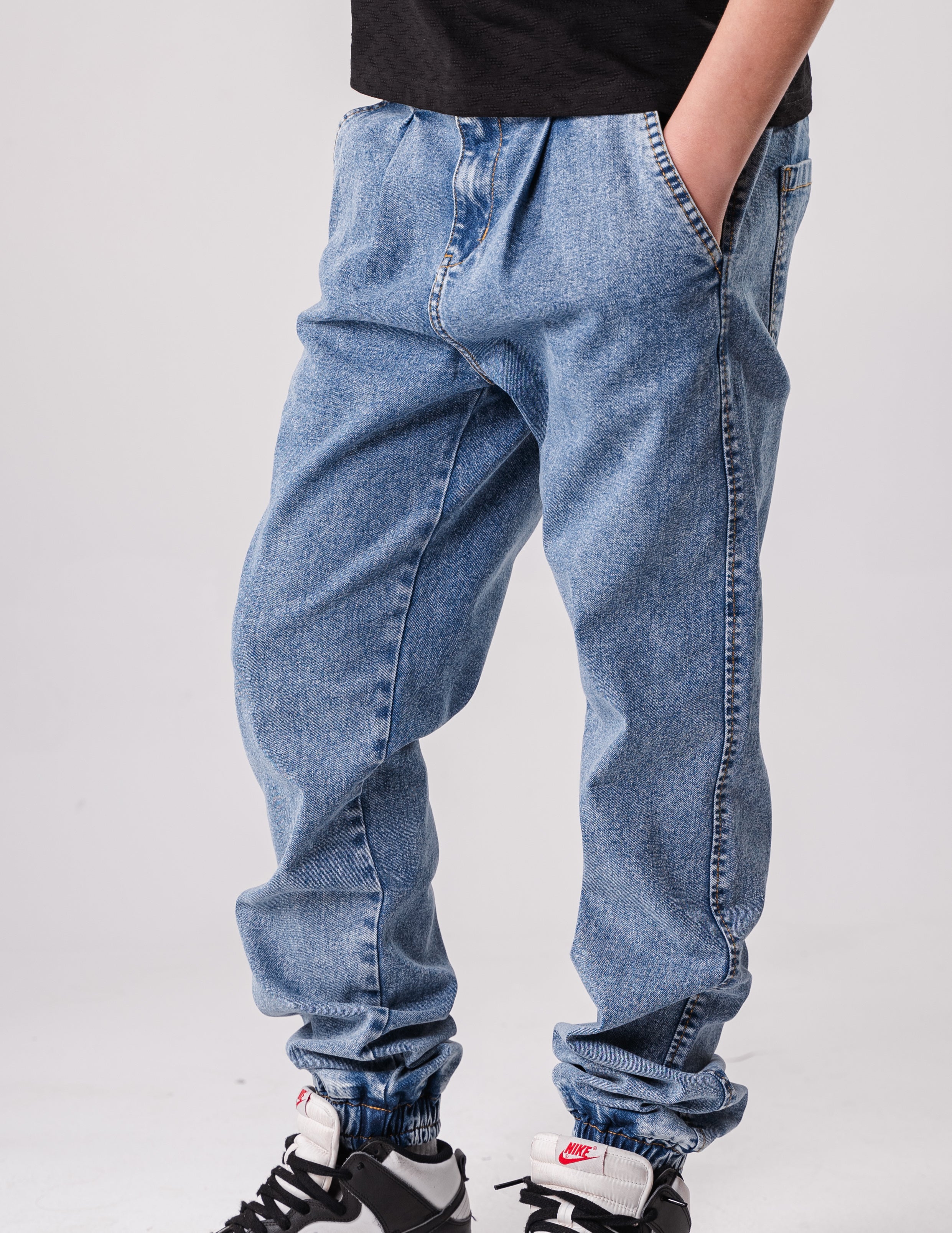 Boys Straight Fit Blue Denim Jeans