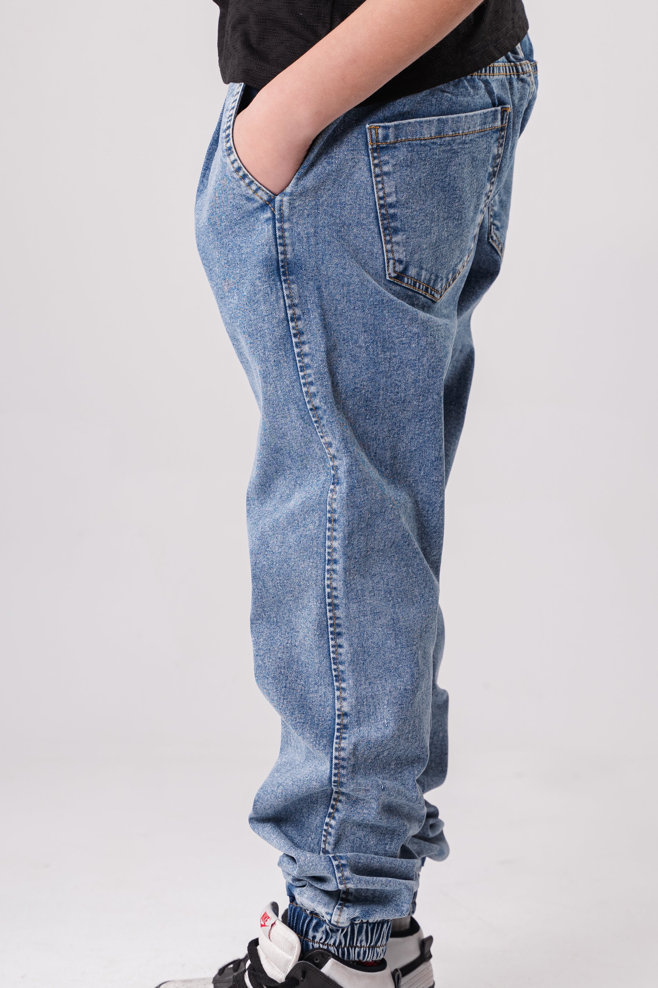 Boys Straight Fit Blue Denim Jeans