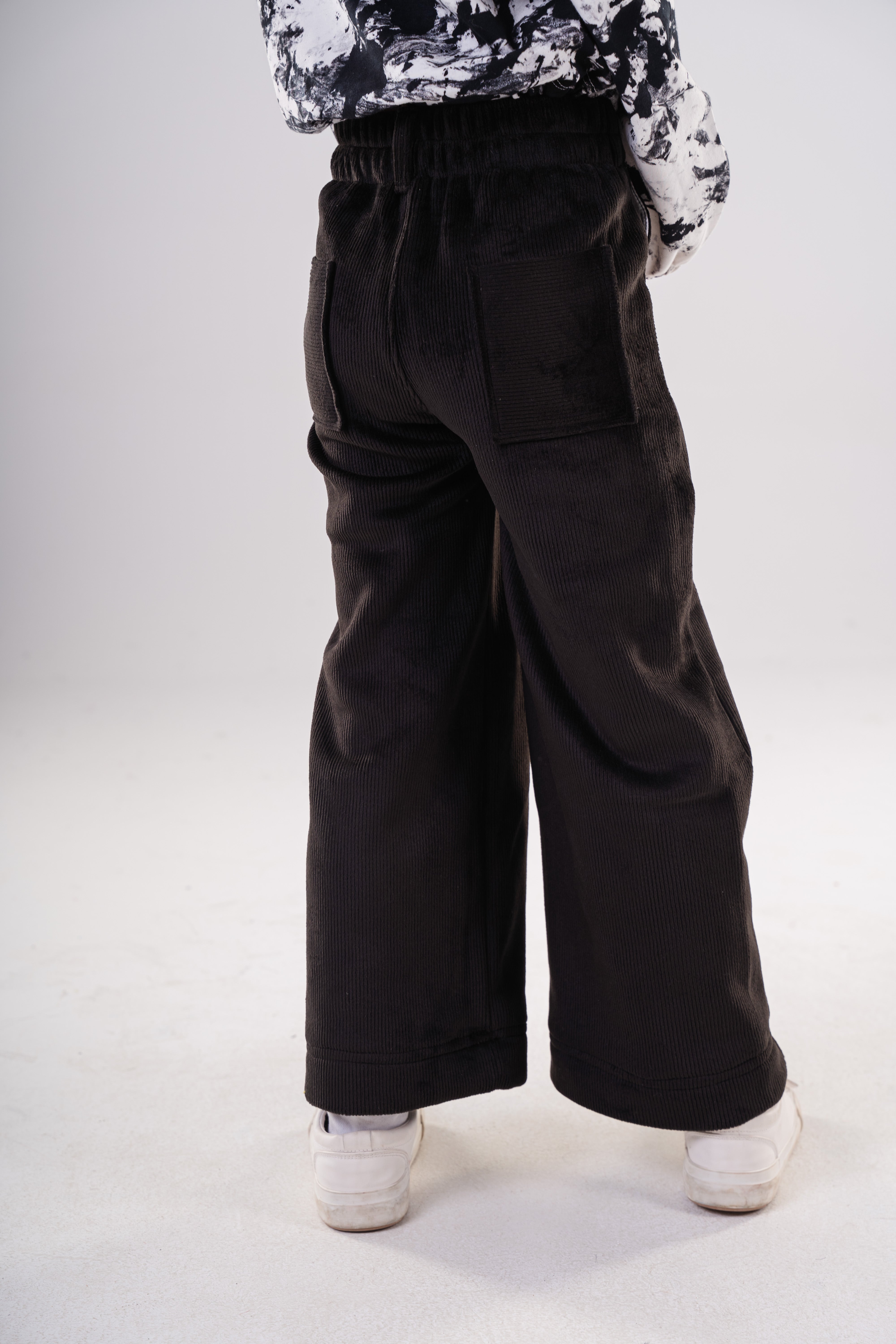 Girls' Corduroy Wide-Leg Trousers