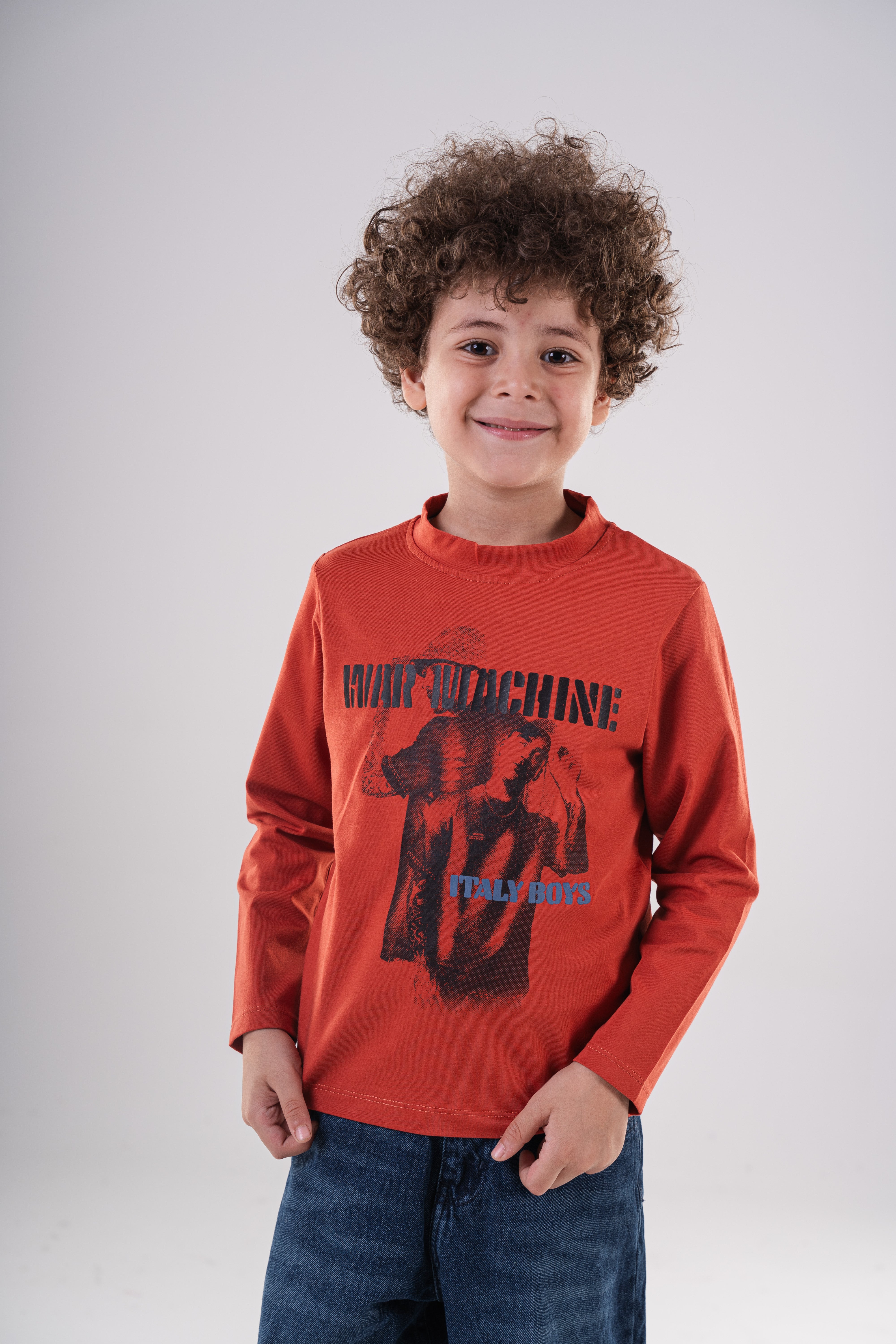 Boy's Long Sleeve Graphic Cotton Sweatshirt