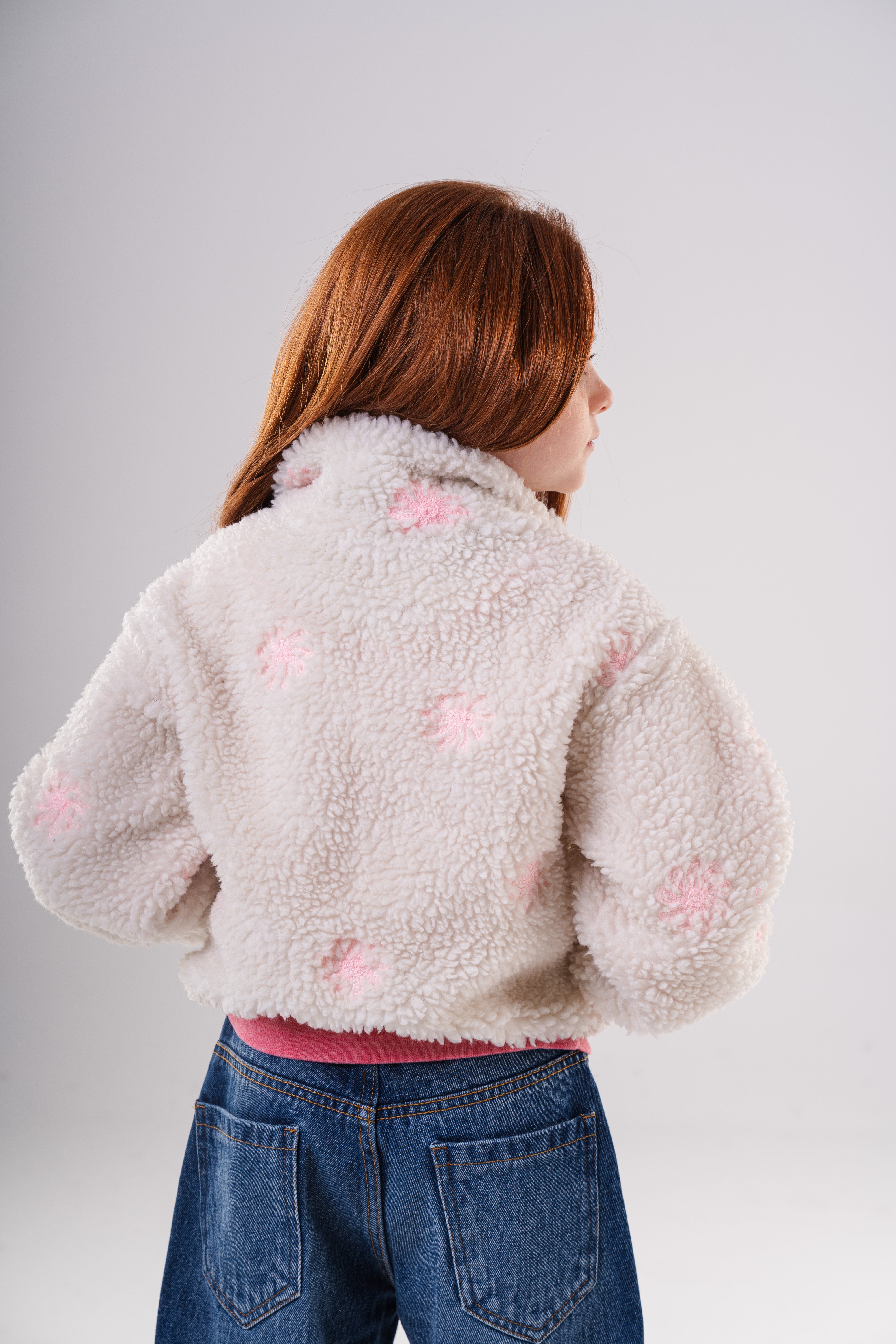 Girls Snowflake Snuggler Fur Jacket