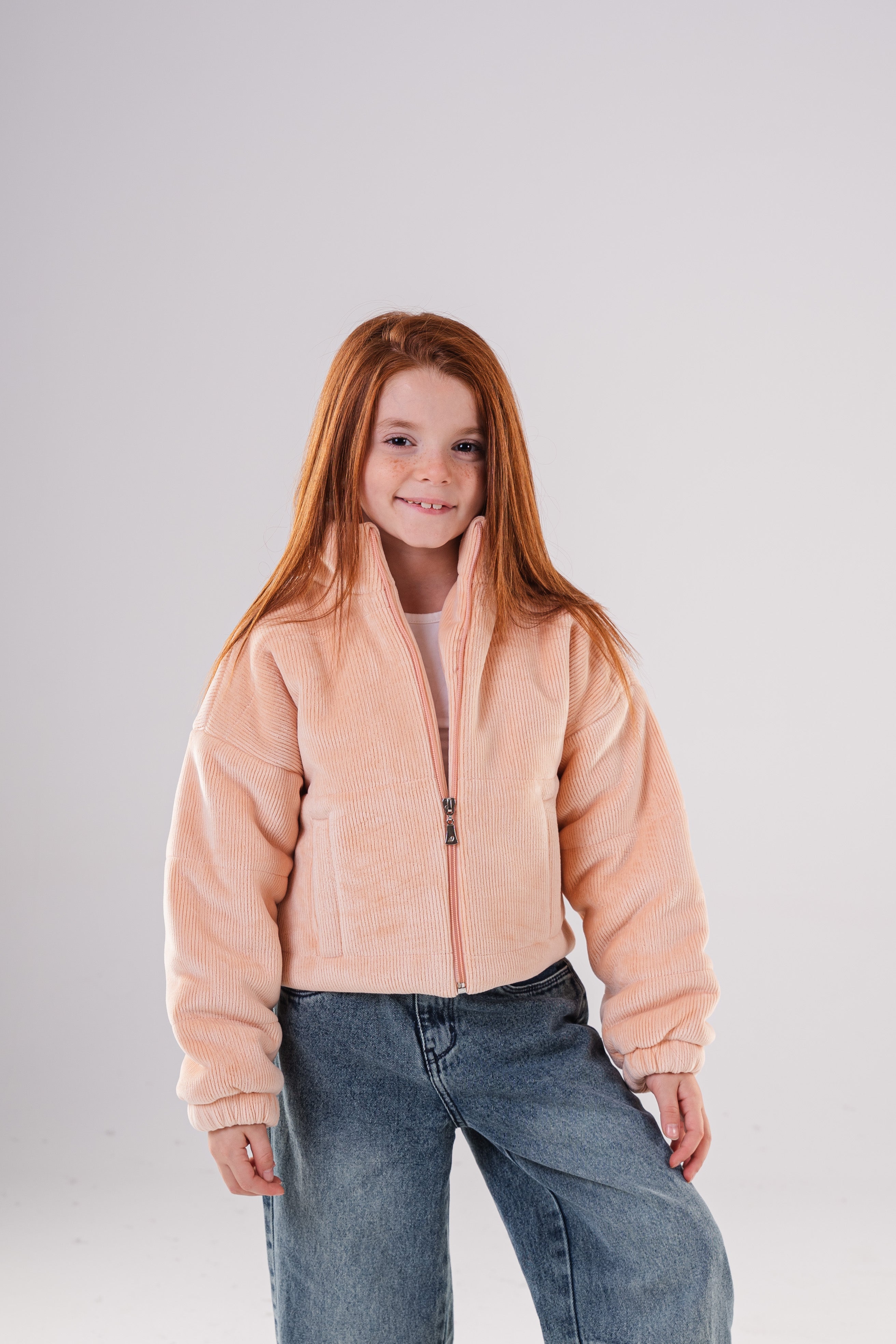 Girls' Corduroy Bomber Jacket