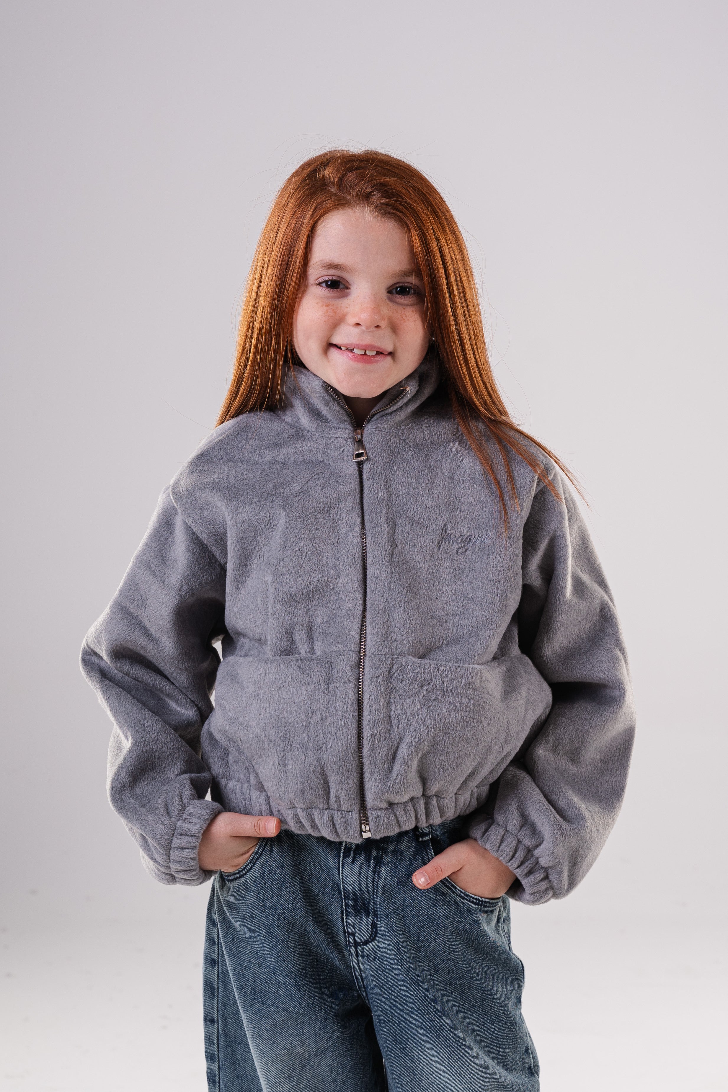 Girls Classic Faux Fur Jacket