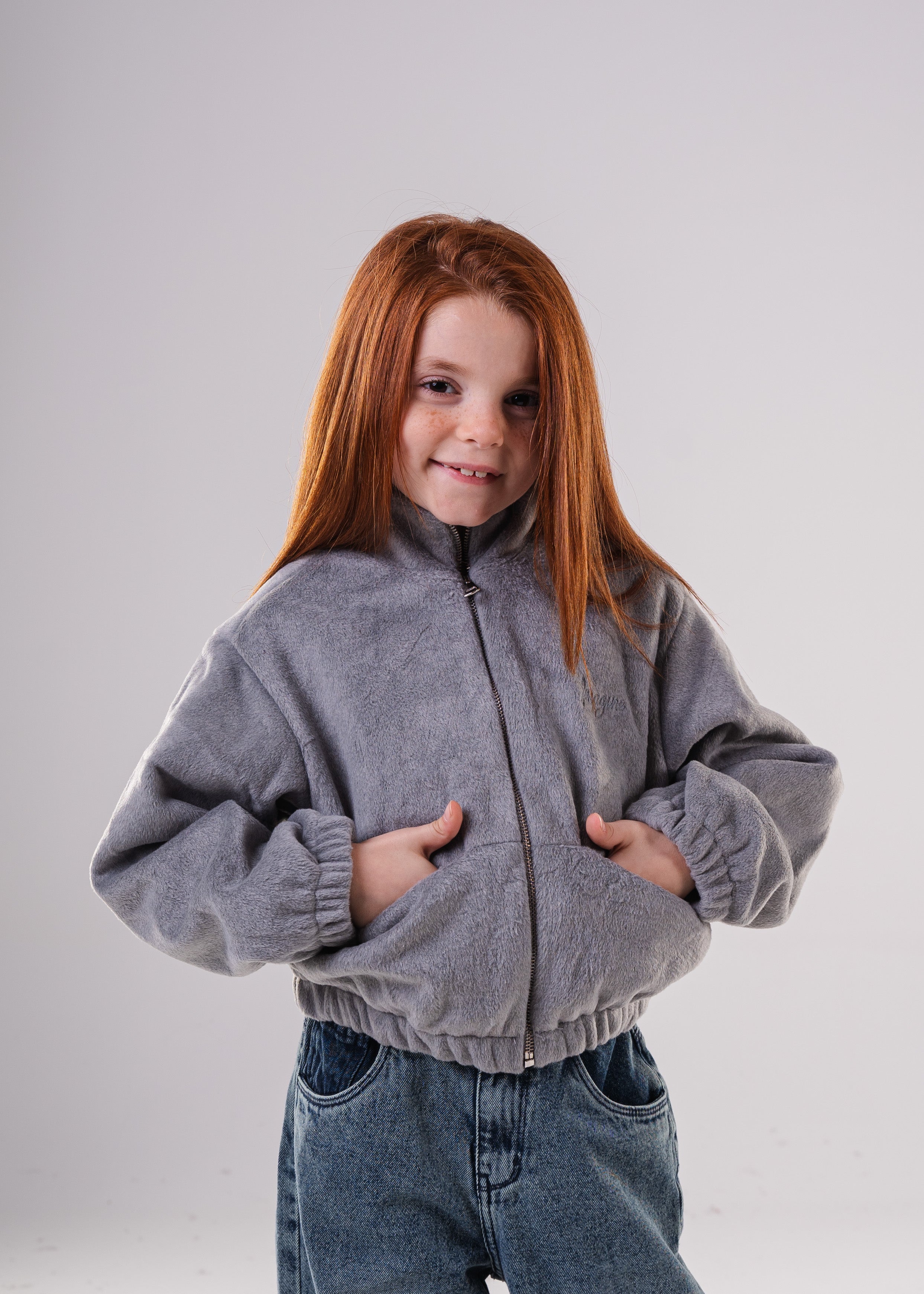 Girls Classic Faux Fur Jacket